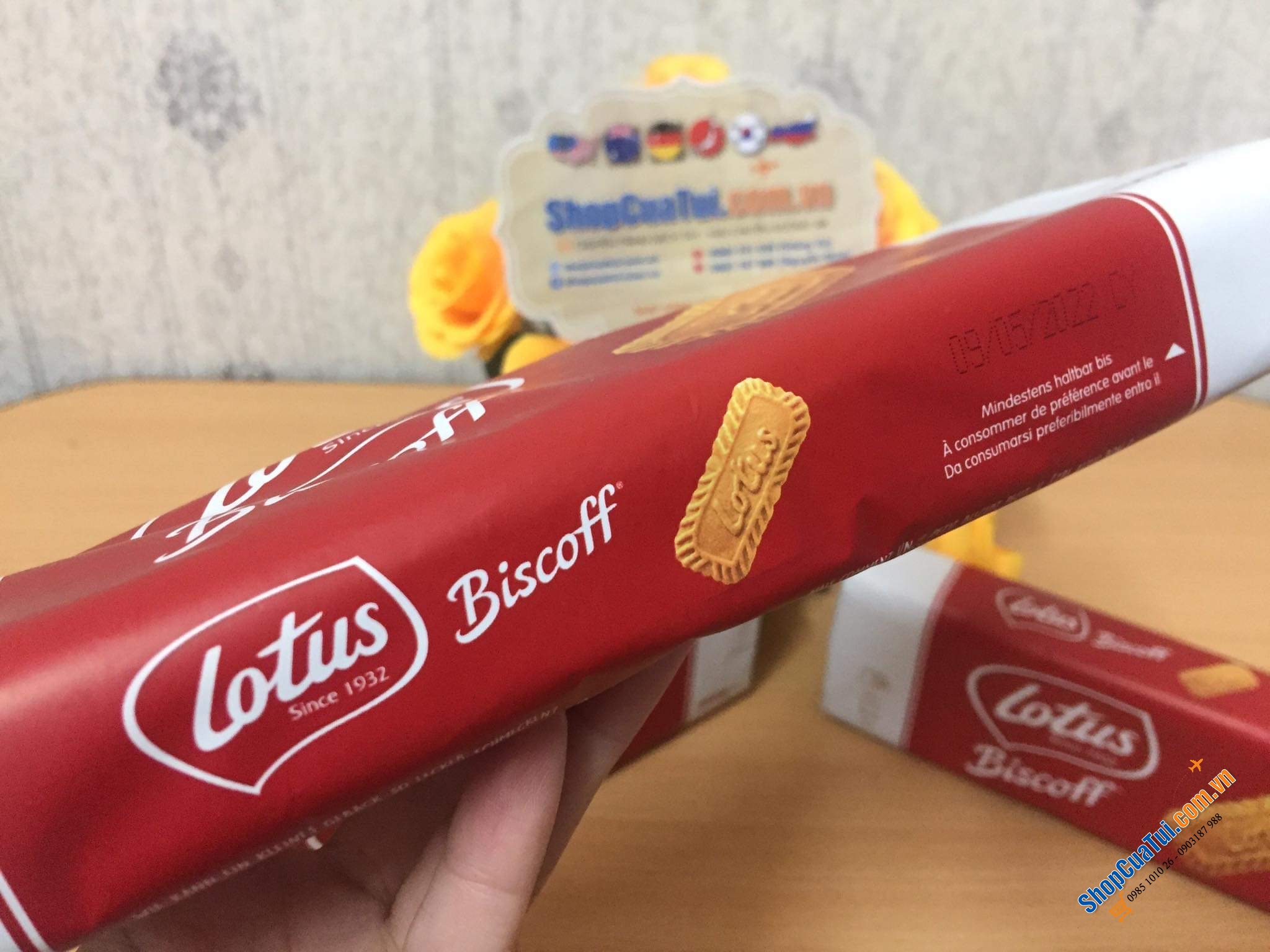 BÁNH QUY LOTUS BISCOFF 250g - HỘP 50 CÁI