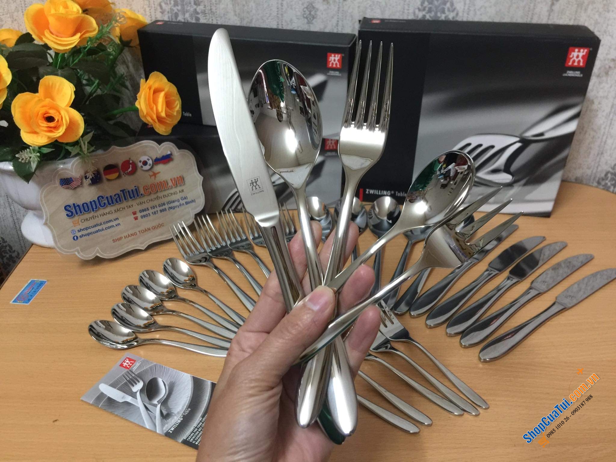 BỘ DAO THÌA DĨA ZWILLING TABLE STYLE  30 MÓN - SET DAO DĨA 30 món Besteck-Set STYLE
