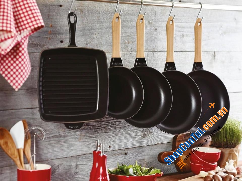 CHẢO STAUB CÁN GỖ - MADE IN FRANCE.