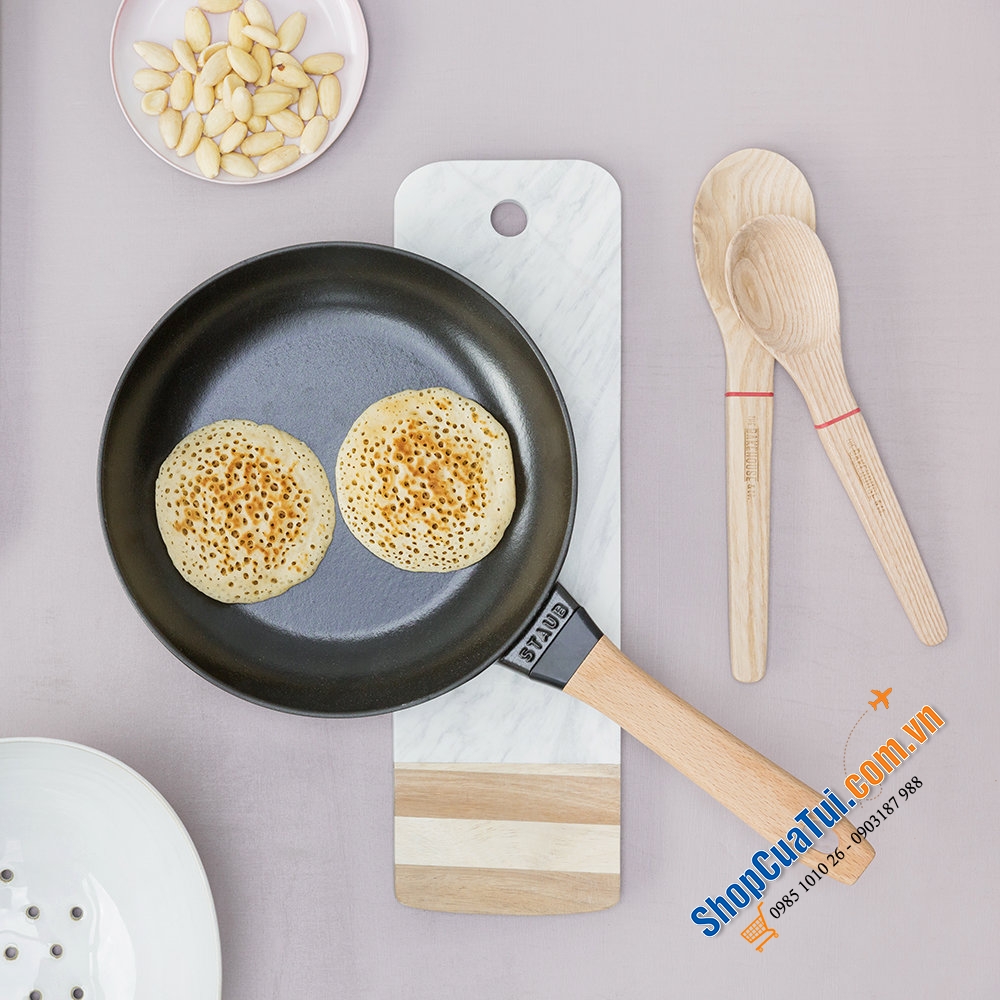 CHẢO STAUB CÁN GỖ - MADE IN FRANCE.