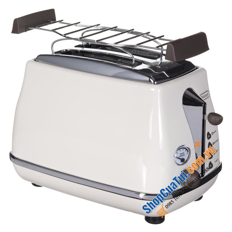 Nướng bánh mỳ Delonghi Icona Vintage CTOV 2103.BG màu be