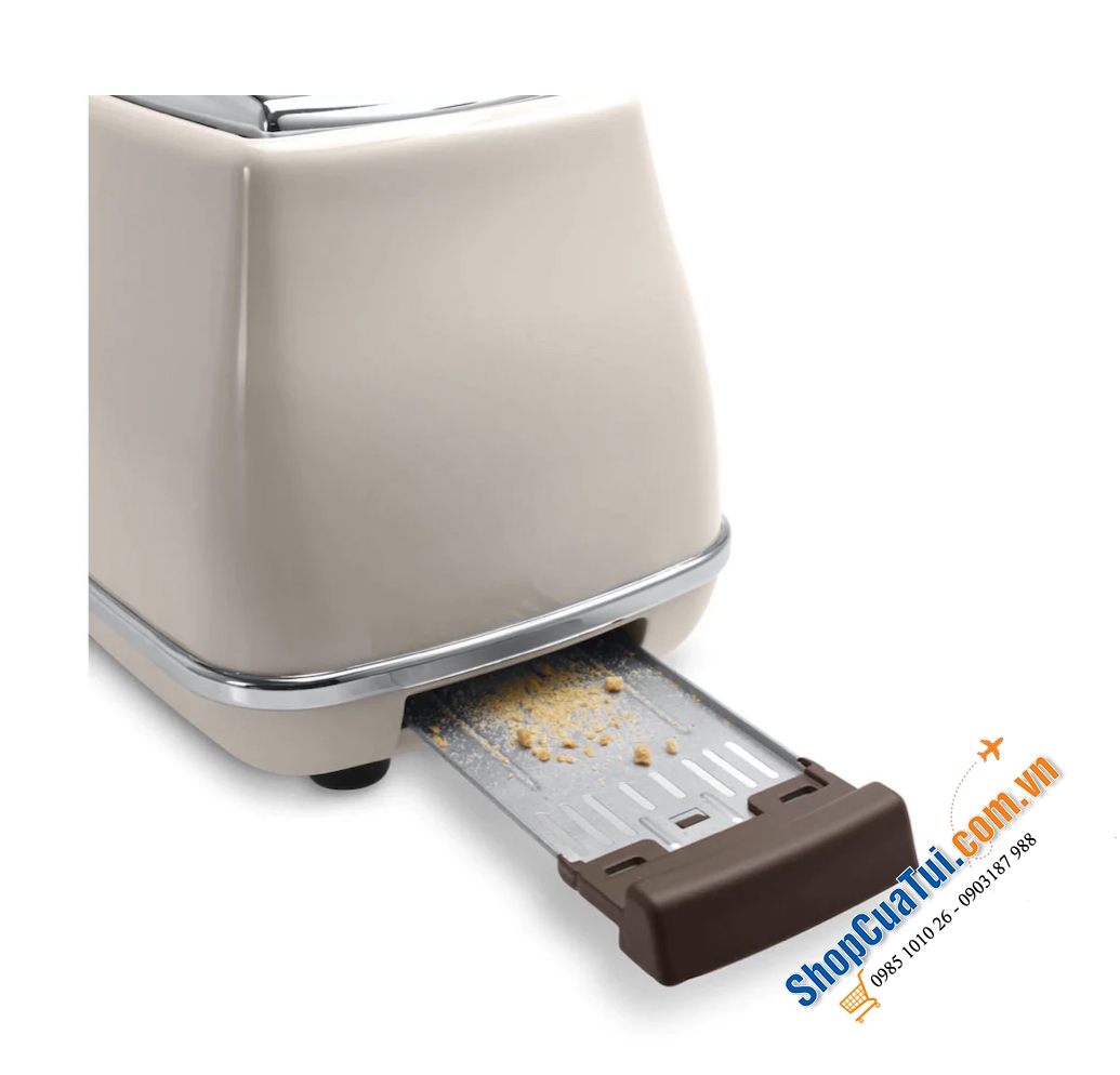 Nướng bánh mỳ Delonghi Icona Vintage CTOV 2103.BG màu be