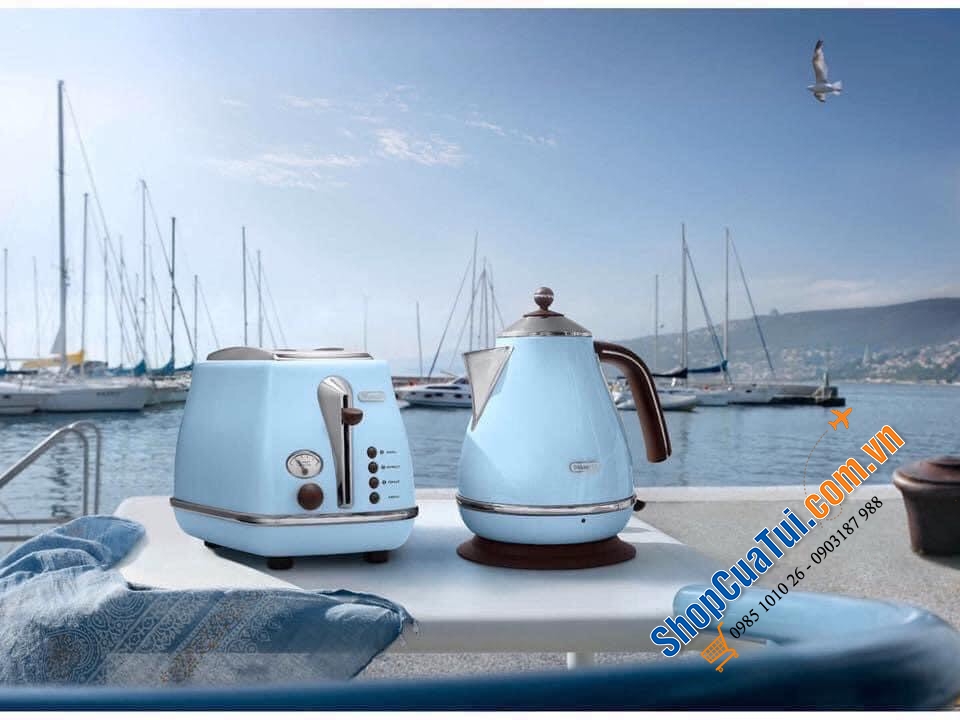 Nướng bánh mỳ Delonghi Icona Vintage CTOV 2103.BG màu be