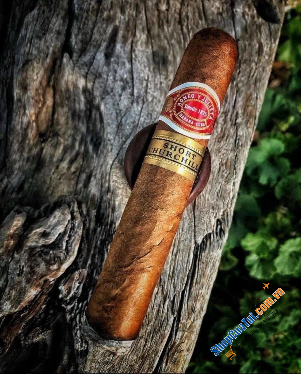 XÌ GÀ THƯỢNG HẠNG CIGAR ROMEO Y JULIETA SHORT CHURCHILL TUBOS của Cuba hộp 15 điếu