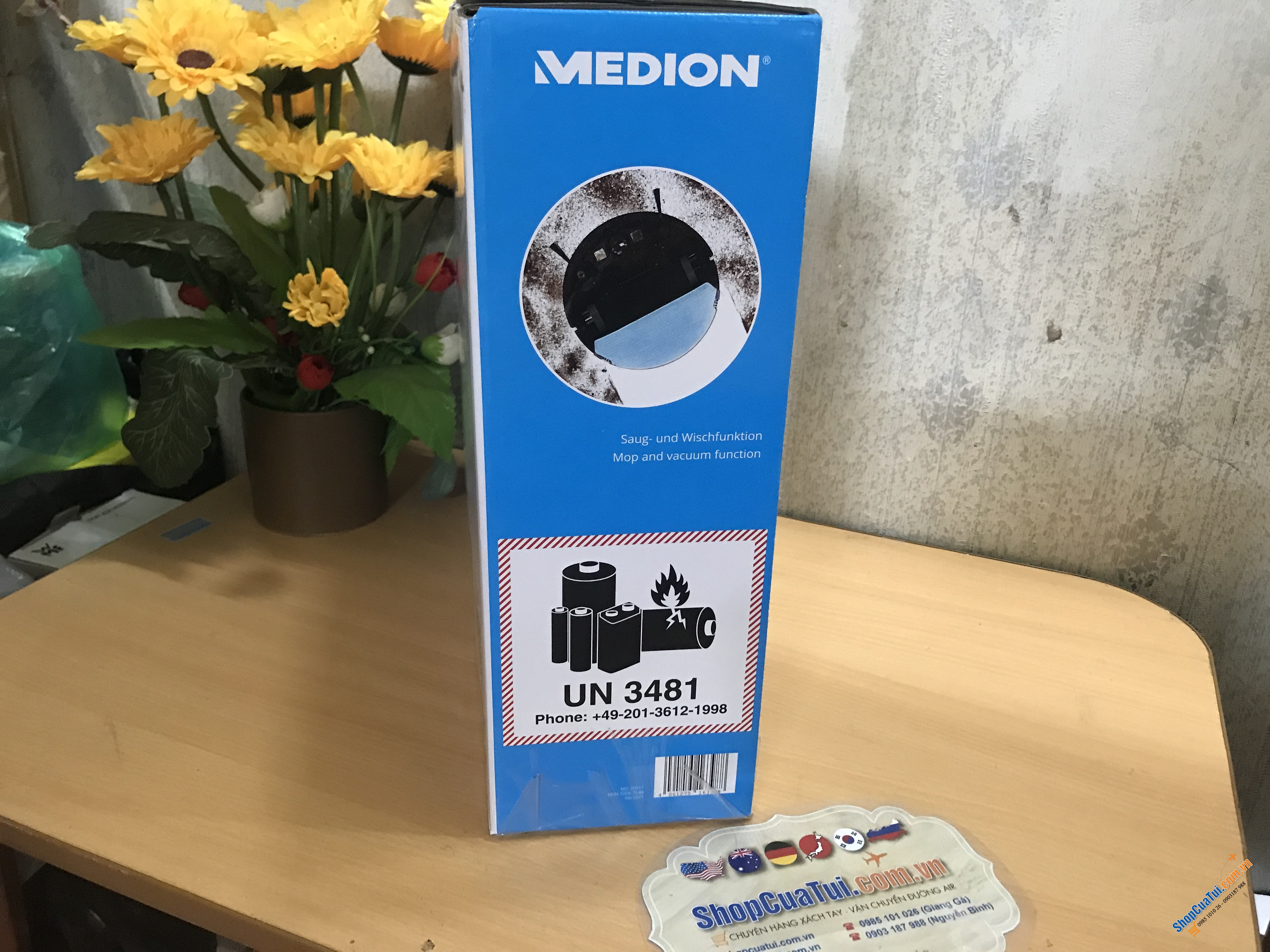 Model mới Robot hút bụi và lau nhà medion MD 20011 NEW - là model mới và hoàn hảo hơn với công nghệ lốc xoáy Zyklon-Technologie tiên tiến