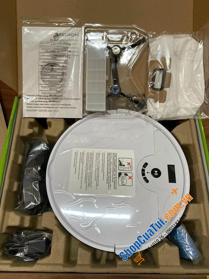 Model MD20011 - Robot hút bụi và lau nhà medion MD 20011 NEW - là model mới và hoàn hảo hơn với công nghệ lốc xoáy Zyklon-Technologie tiên tiến