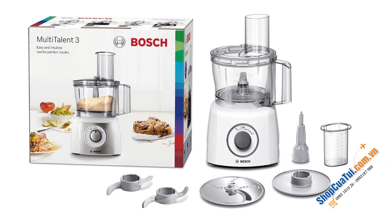 Máy xay thực phẩm đa năng Bosch MCM3100 Multi Talent 3.