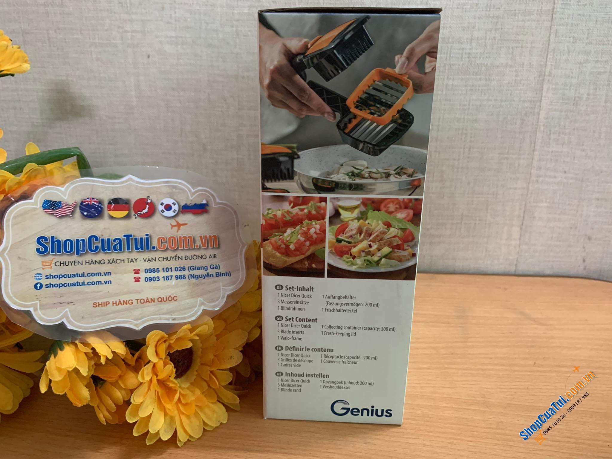 Dụng cụ cắt đa năng  Genius Nicer Dicer Quick 5 in 1.