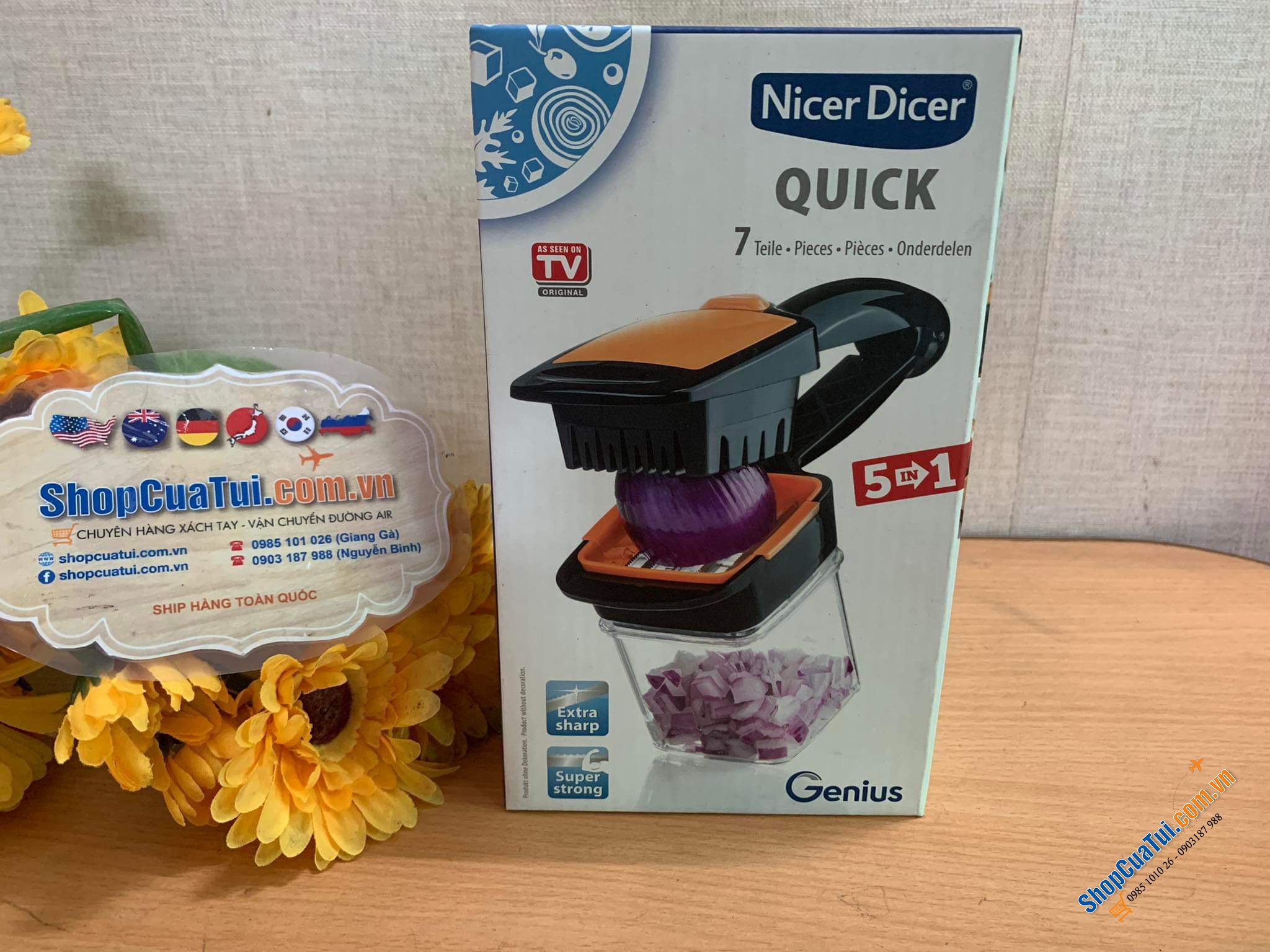 Dụng cụ cắt đa năng  Genius Nicer Dicer Quick 5 in 1.