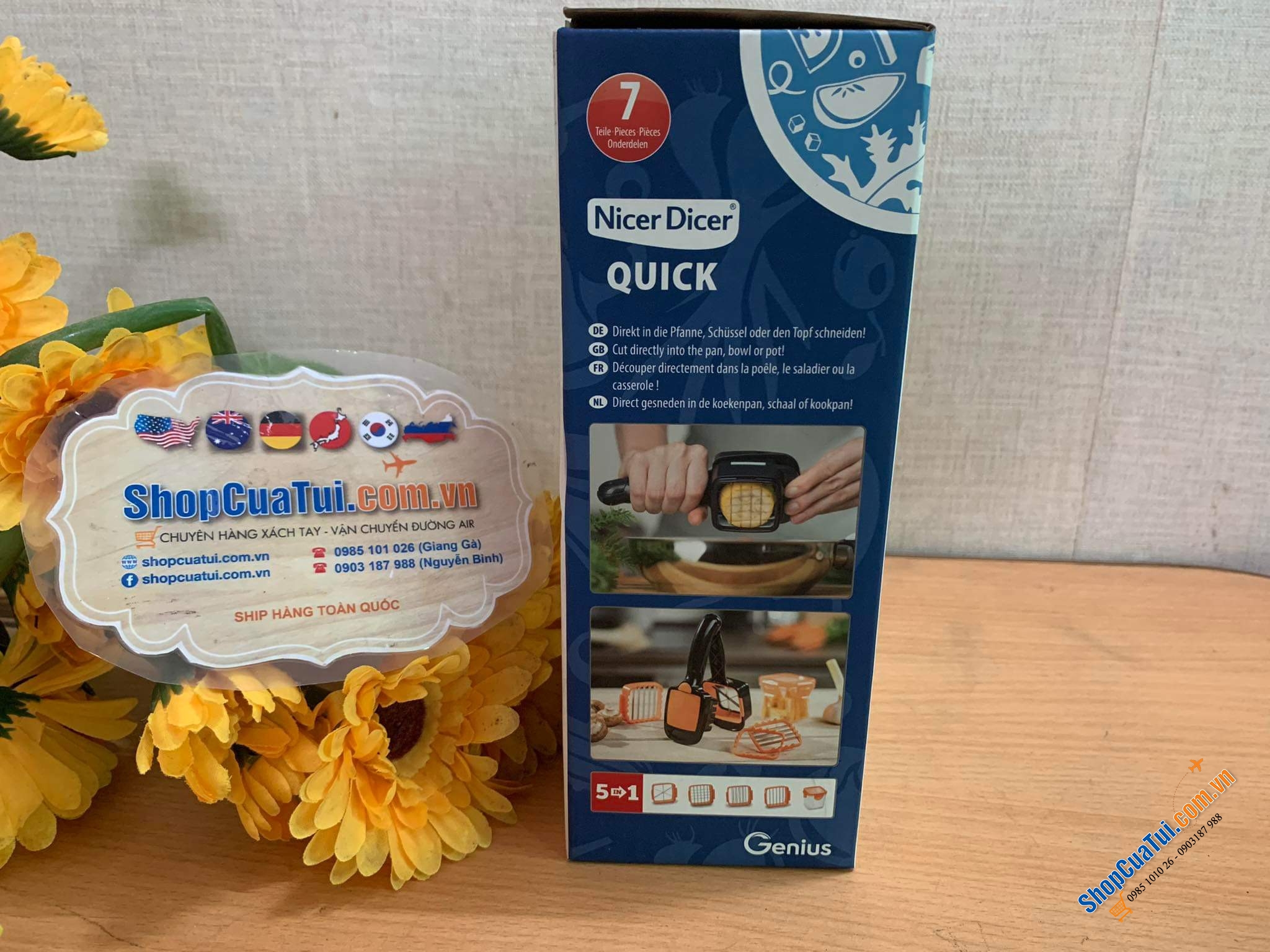 Dụng cụ cắt đa năng  Genius Nicer Dicer Quick 5 in 1.