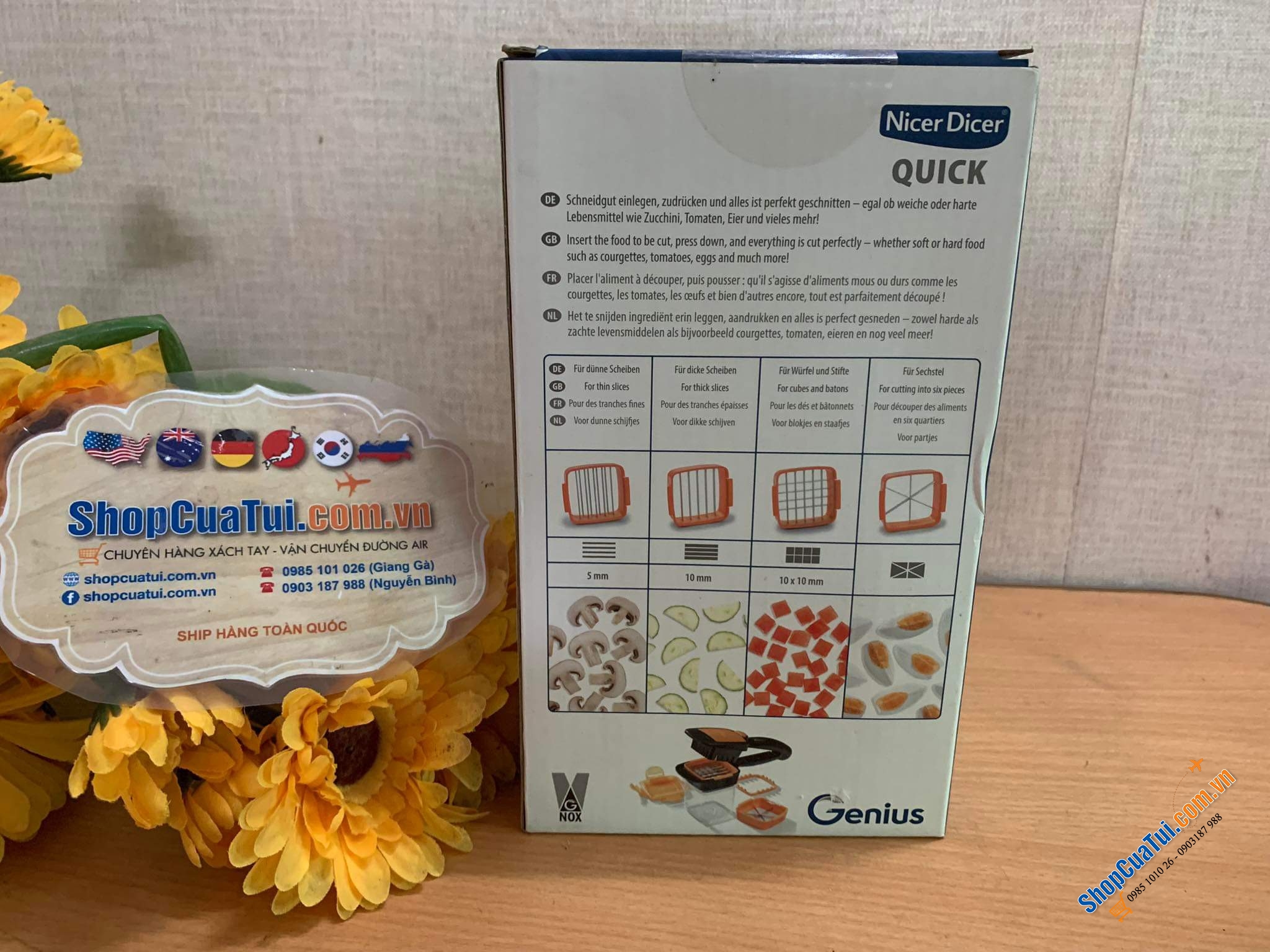 Dụng cụ cắt đa năng  Genius Nicer Dicer Quick 5 in 1.
