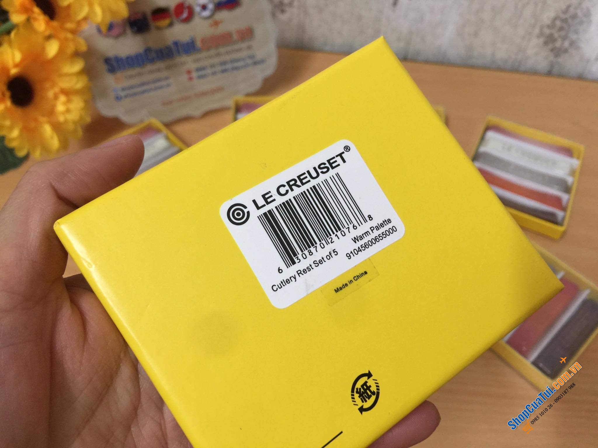 SET 5 GÁC ĐŨA SỨ LE CREUSET - Sử dụng để gác đũa, thìa dĩa