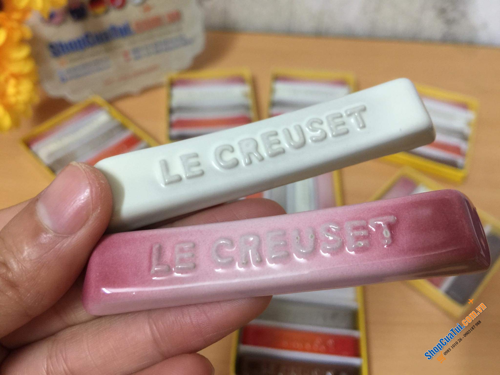 SET 5 GÁC ĐŨA SỨ LE CREUSET - Sử dụng để gác đũa, thìa dĩa