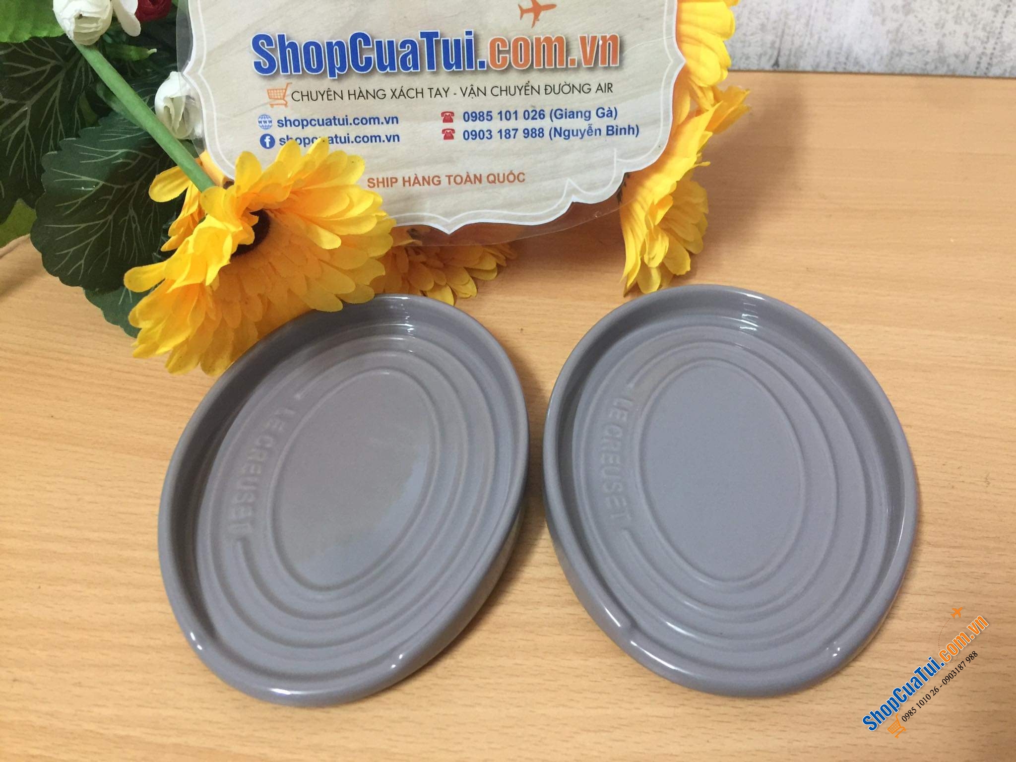 GÁC THÌA ĐŨA LE CREUSET BẦU DỤC - màu xám