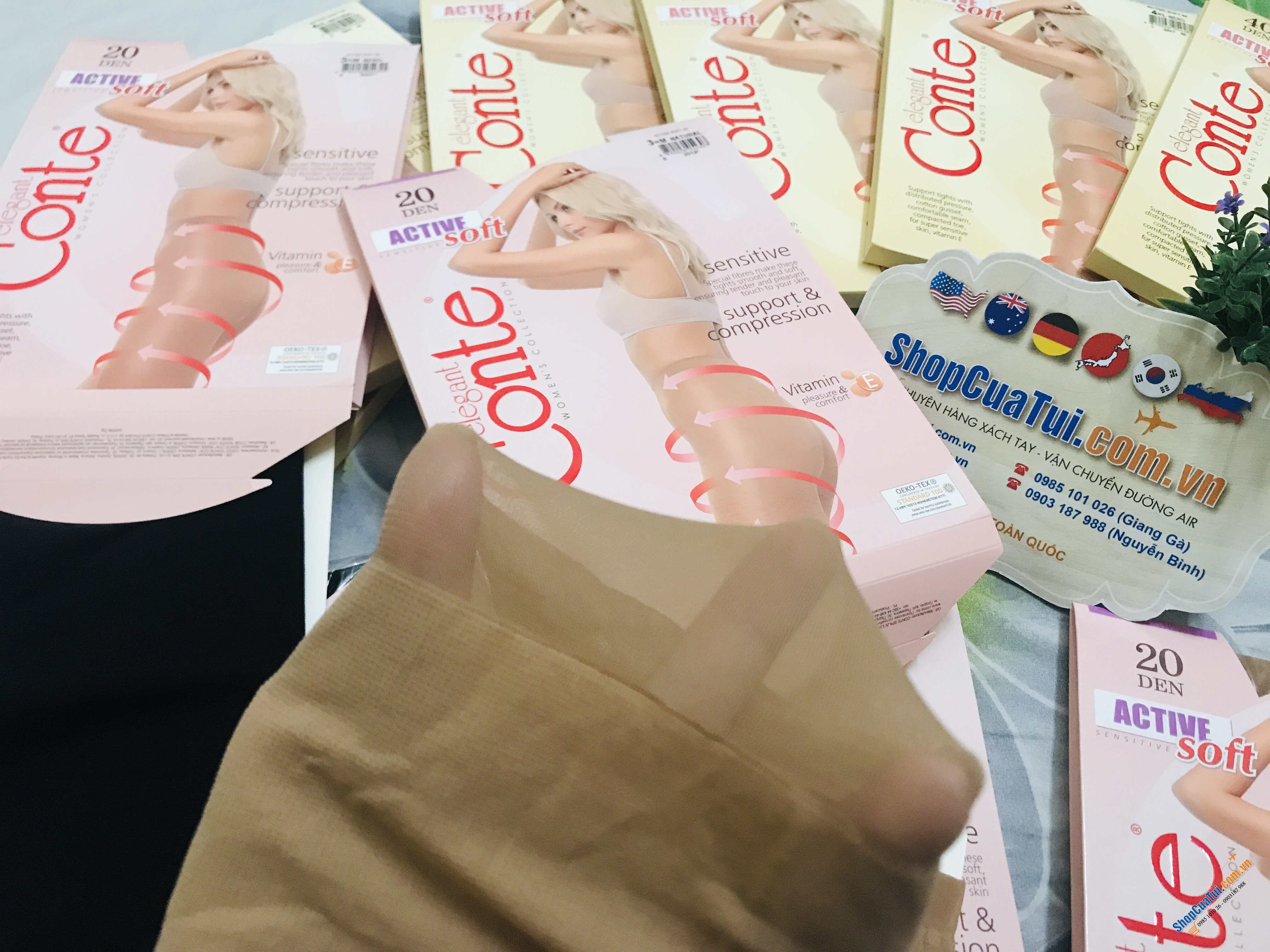 TẤT NGA 20D - QUẦN TẤT CONTE NGA: SIÊU DAI, BỀN, KHÔNG TỤT ĐŨNG - loại 20D
