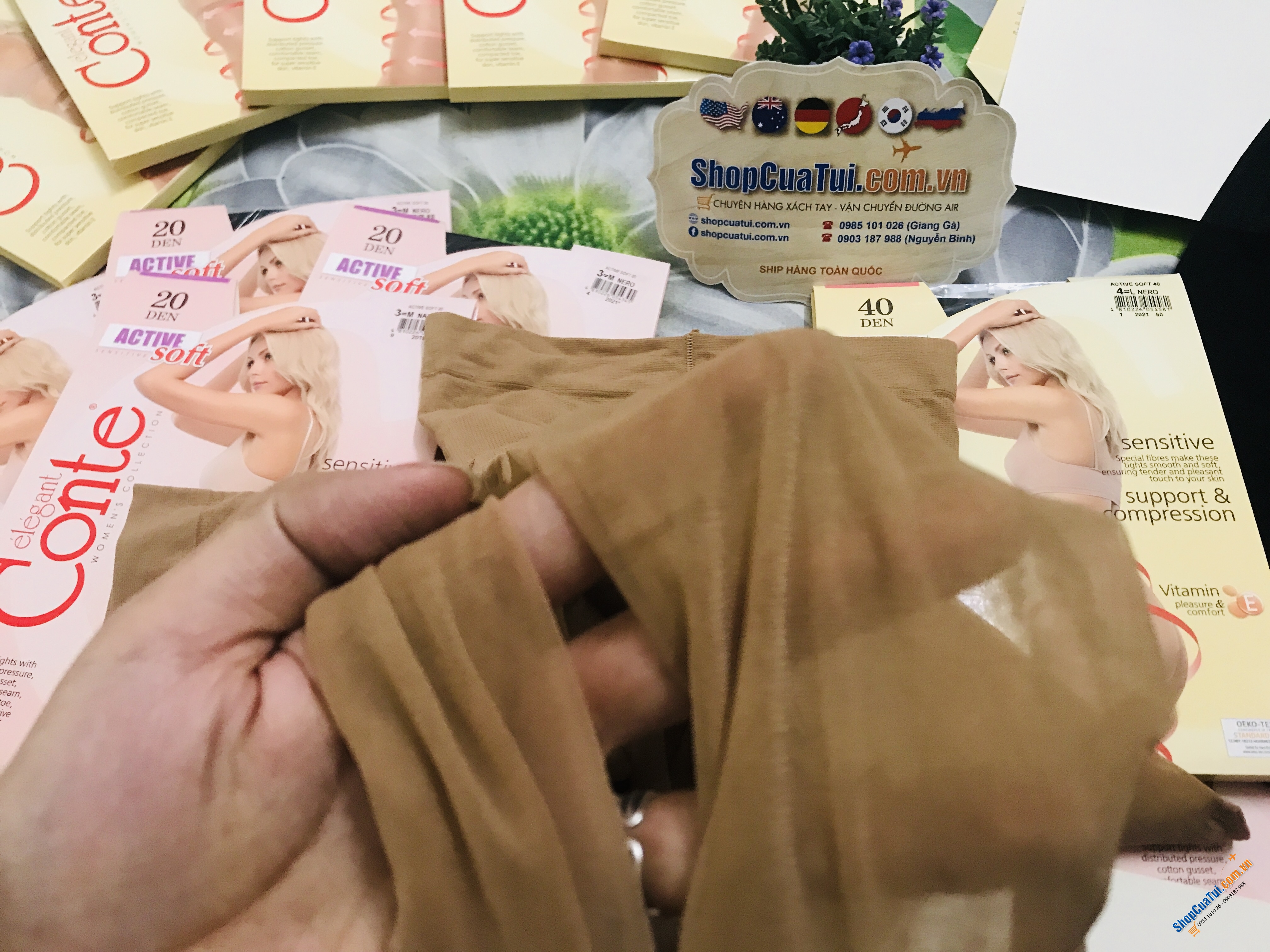 TẤT NGA 20D - QUẦN TẤT CONTE NGA: SIÊU DAI, BỀN, KHÔNG TỤT ĐŨNG - loại 20D