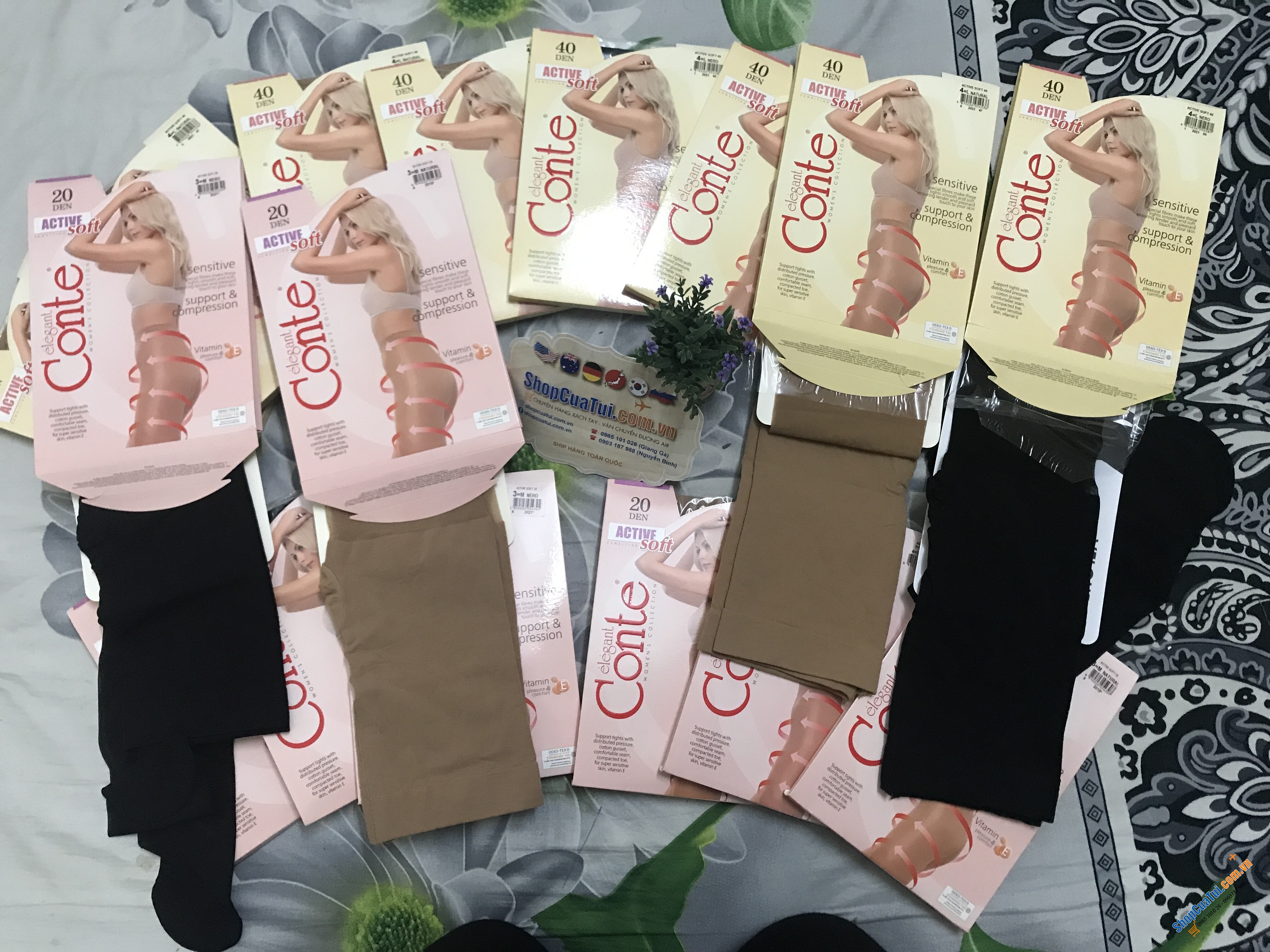 TẤT NGA 20D - QUẦN TẤT CONTE NGA: SIÊU DAI, BỀN, KHÔNG TỤT ĐŨNG - loại 20D