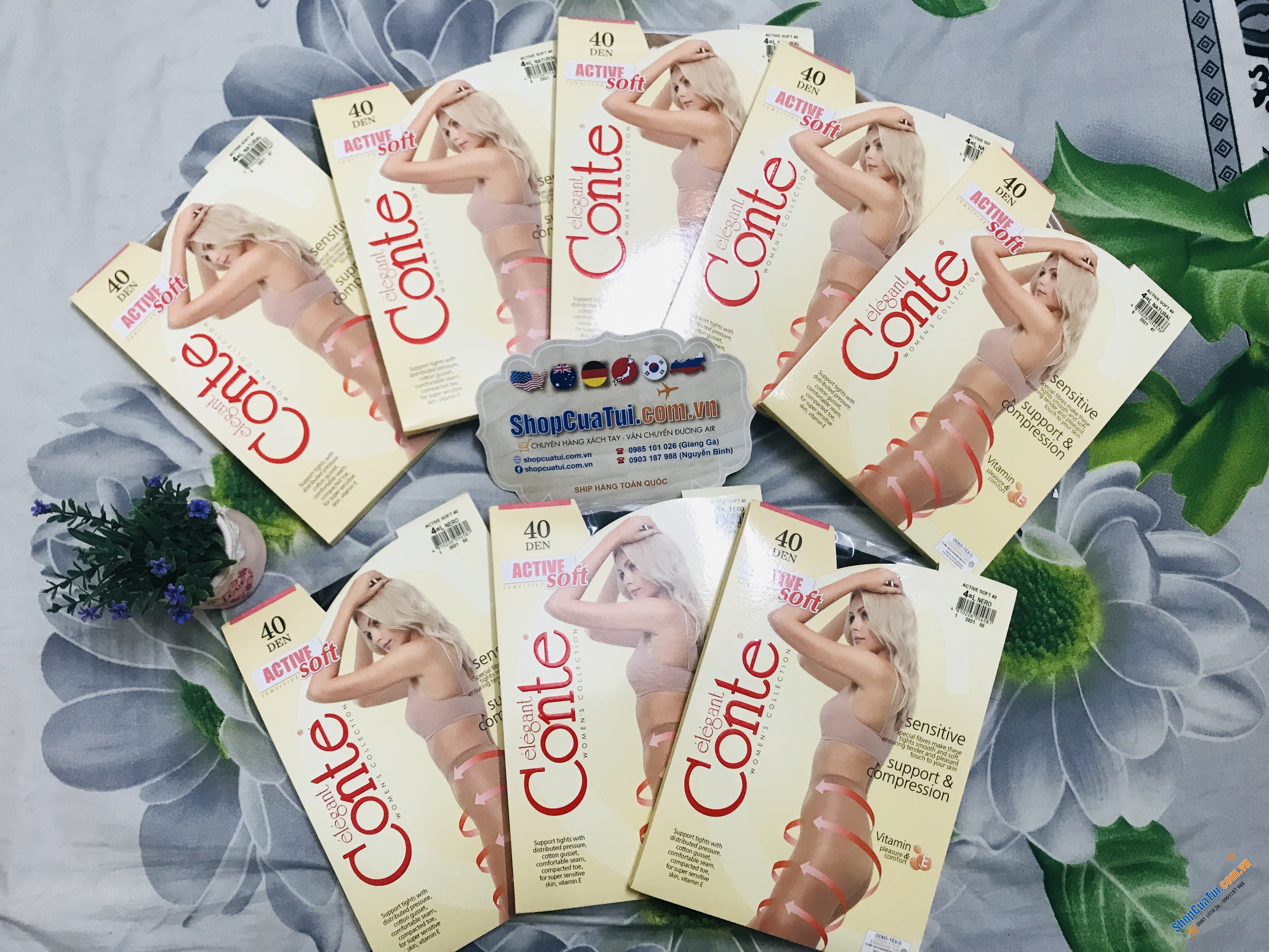 TẤT NGA 40D - QUẦN TẤT CONTE NGA: SIÊU DAI, BỀN, KHÔNG TỤT ĐŨNG - loại 40D
