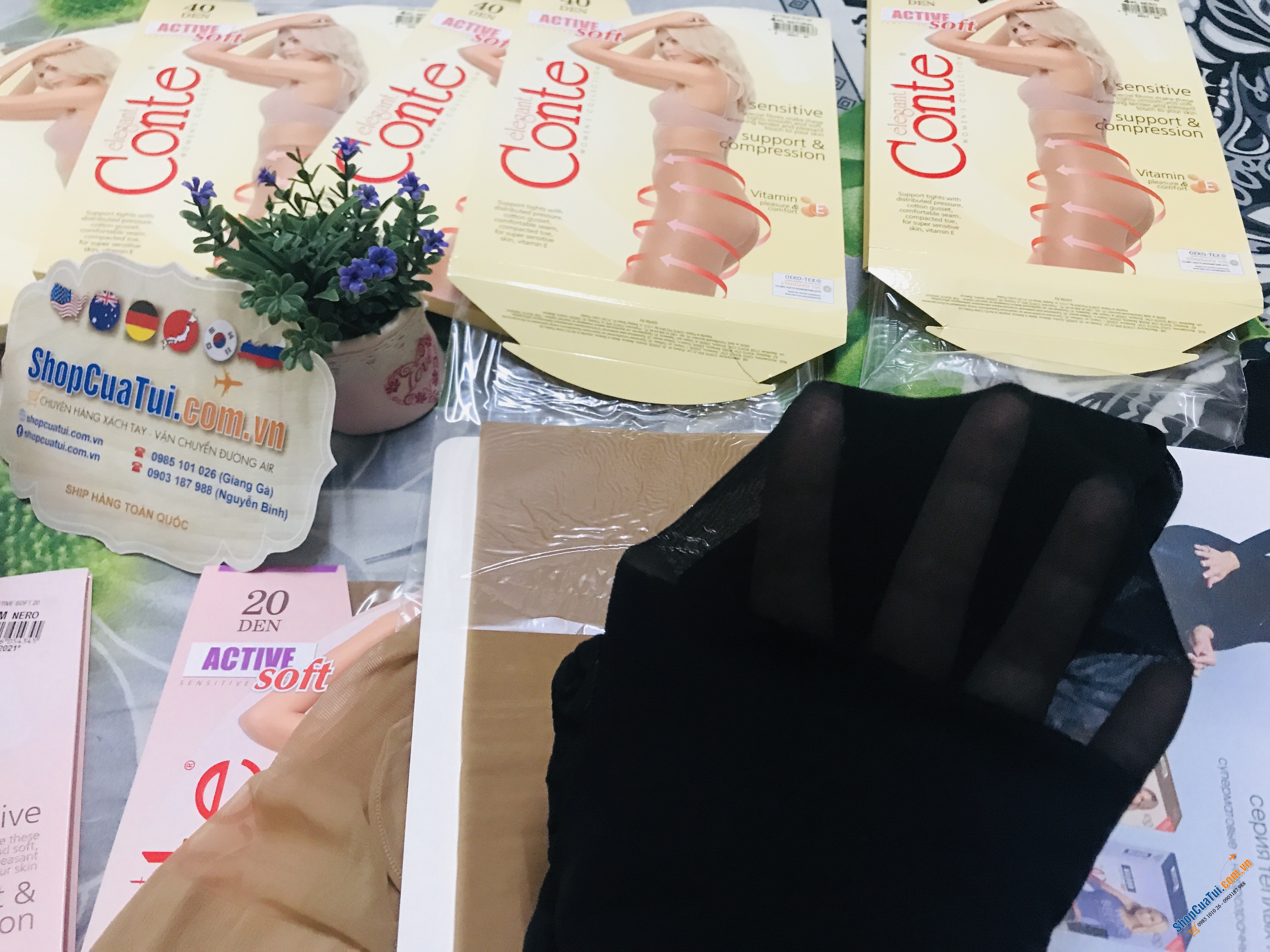 TẤT NGA 40D - QUẦN TẤT CONTE NGA: SIÊU DAI, BỀN, KHÔNG TỤT ĐŨNG - loại 40D