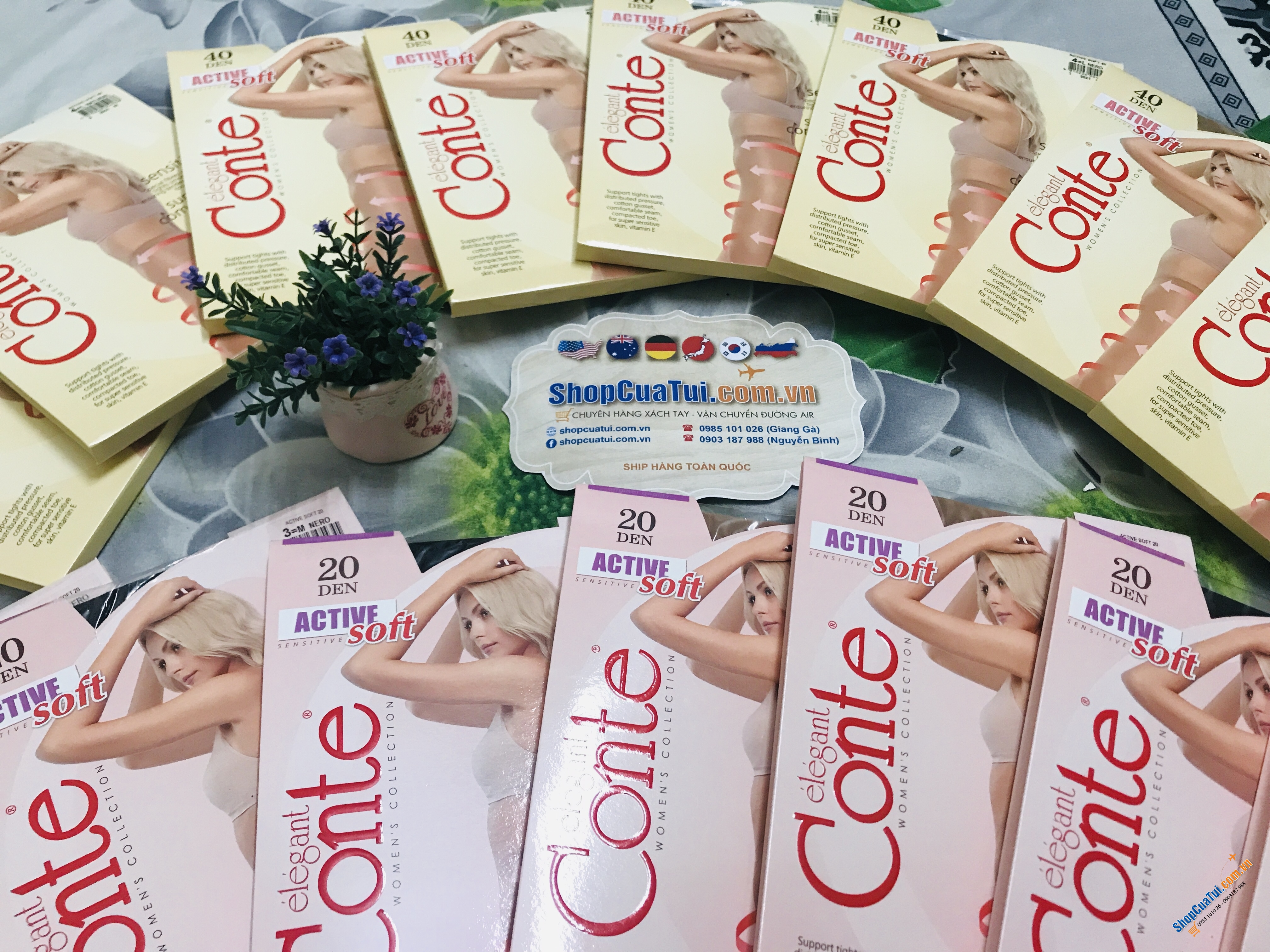 TẤT NGA 40D - QUẦN TẤT CONTE NGA: SIÊU DAI, BỀN, KHÔNG TỤT ĐŨNG - loại 40D