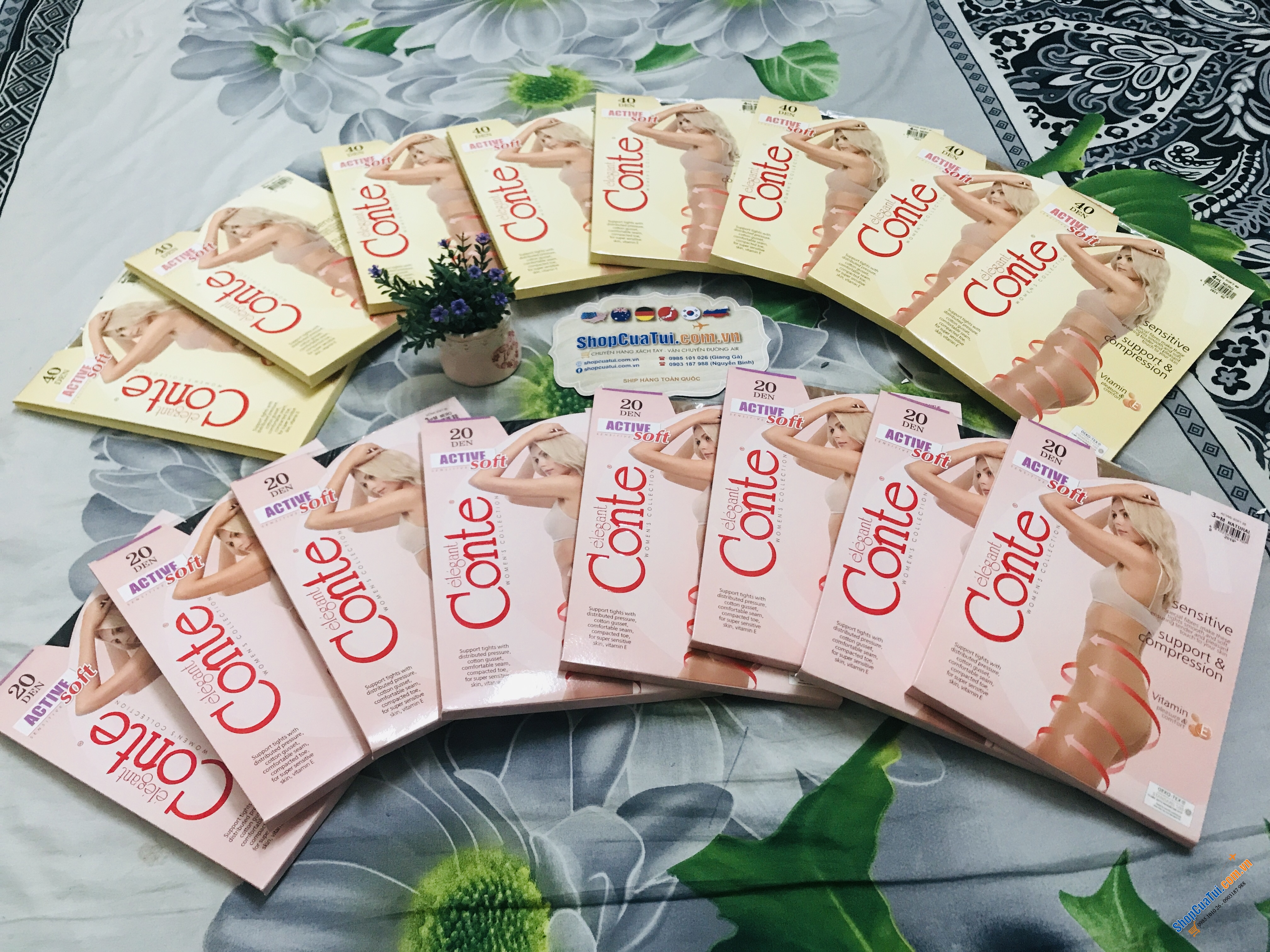 TẤT NGA 40D - QUẦN TẤT CONTE NGA: SIÊU DAI, BỀN, KHÔNG TỤT ĐŨNG - loại 40D