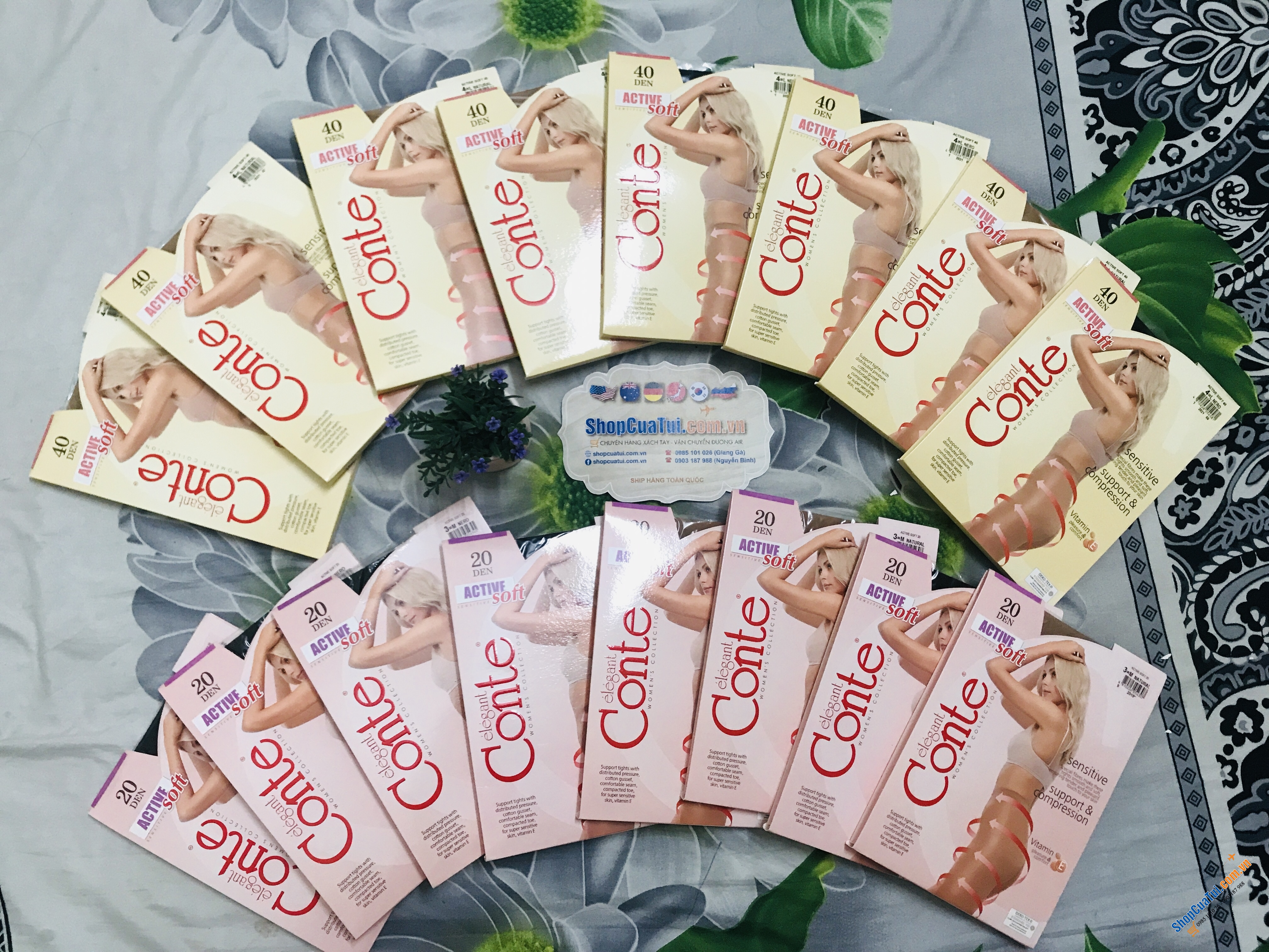 TẤT NGA 40D - QUẦN TẤT CONTE NGA: SIÊU DAI, BỀN, KHÔNG TỤT ĐŨNG - loại 40D