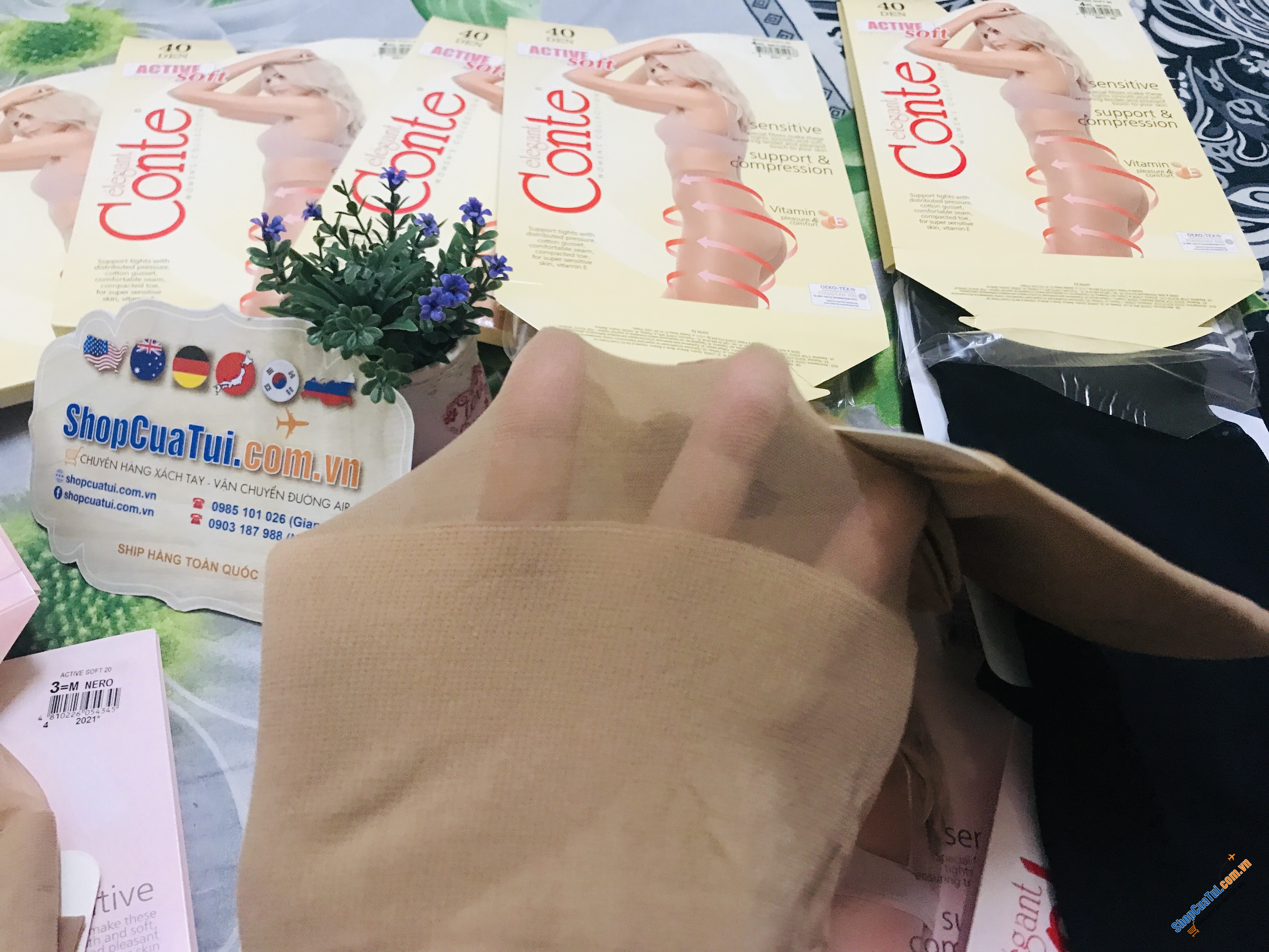 TẤT NGA 40D - QUẦN TẤT CONTE NGA: SIÊU DAI, BỀN, KHÔNG TỤT ĐŨNG - loại 40D