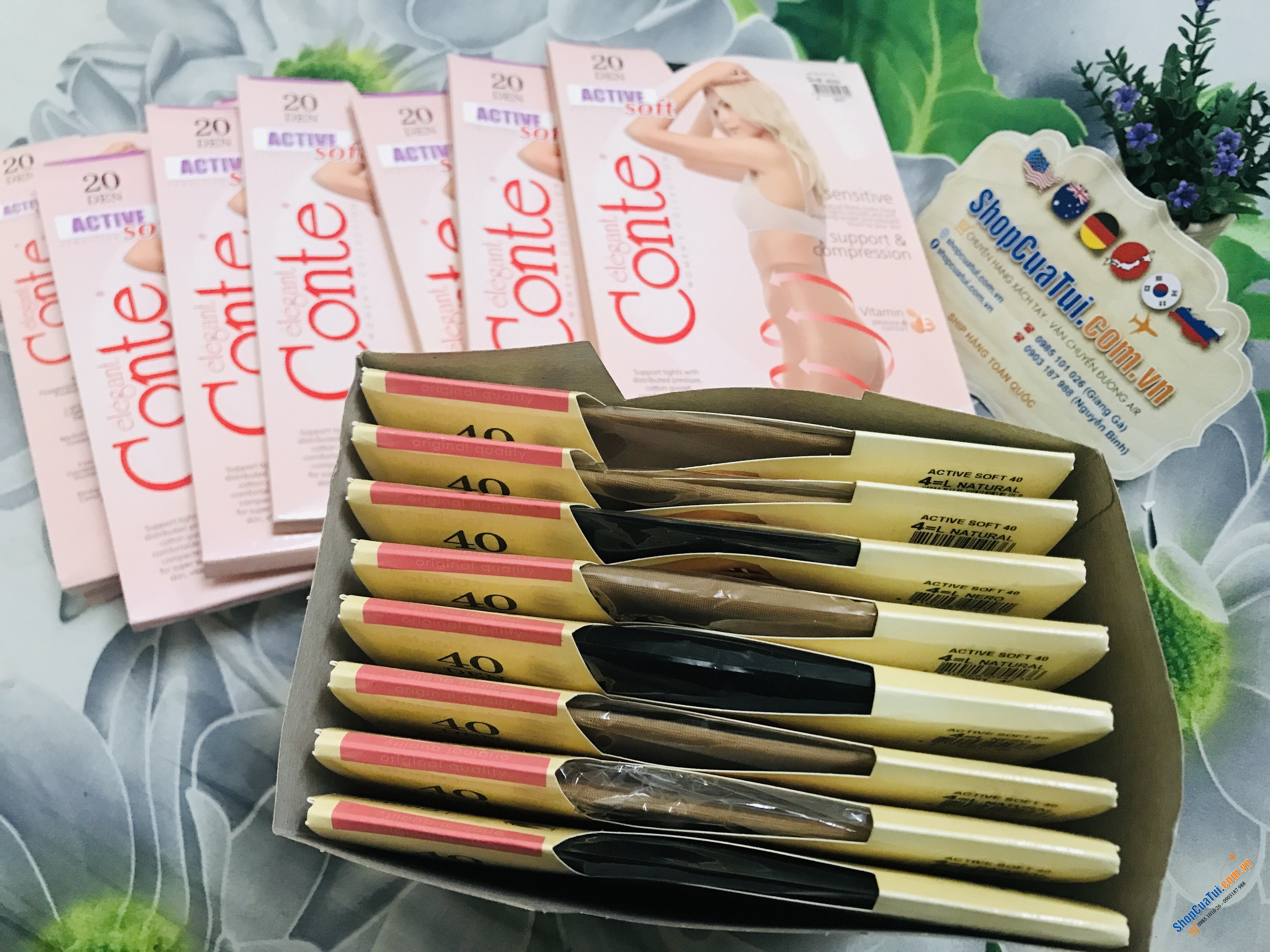 TẤT NGA 40D - QUẦN TẤT CONTE NGA: SIÊU DAI, BỀN, KHÔNG TỤT ĐŨNG - loại 40D