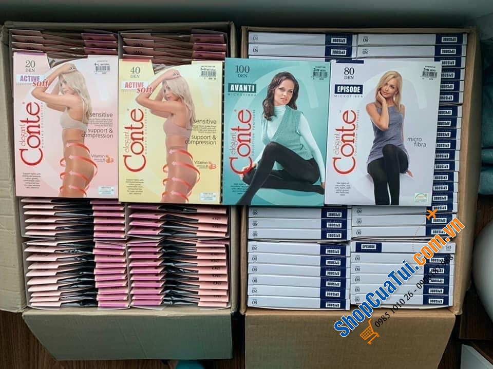 TẤT NGA 40D - QUẦN TẤT CONTE NGA: SIÊU DAI, BỀN, KHÔNG TỤT ĐŨNG - loại 40D