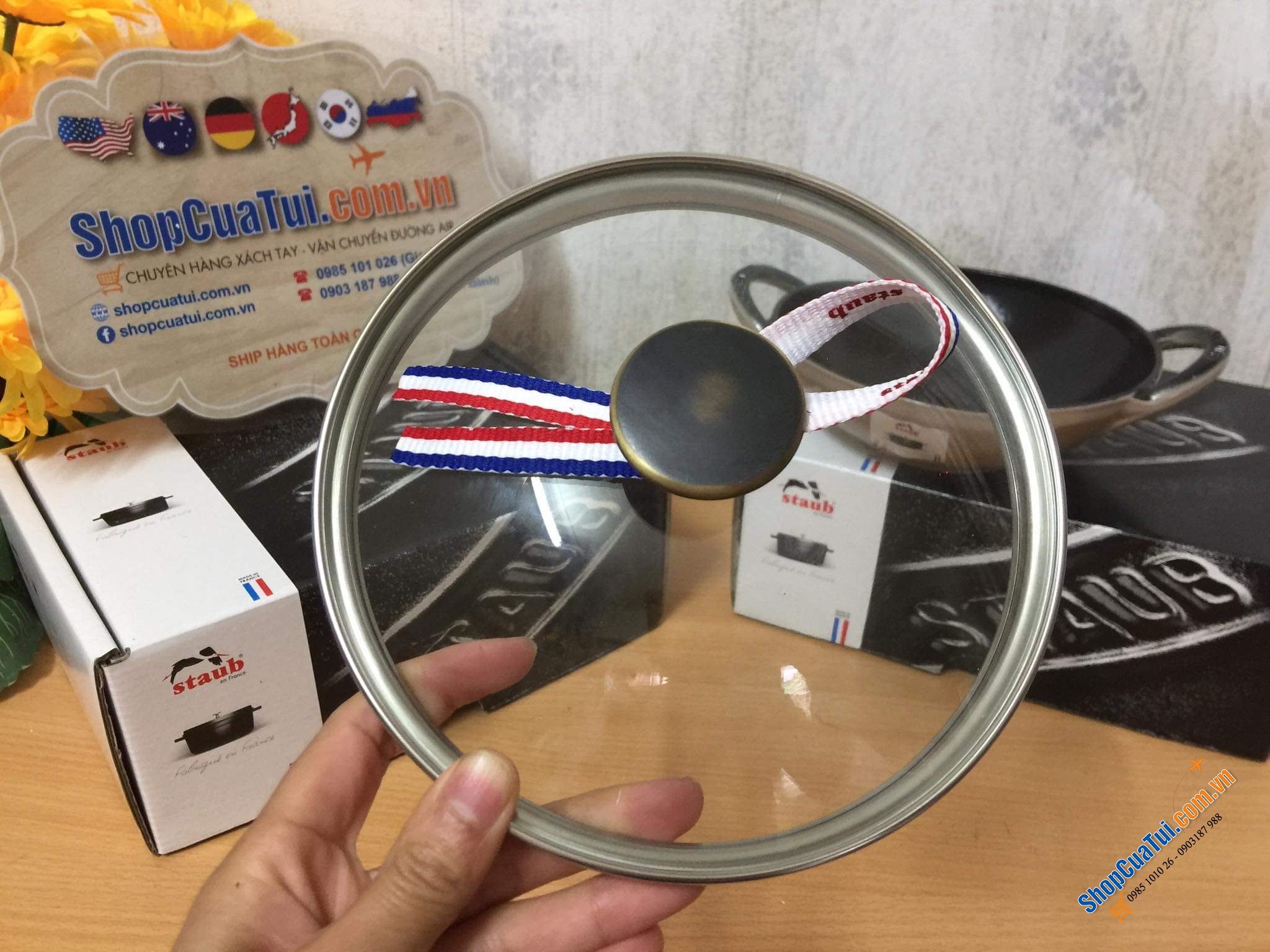 CHẢO XÀO MINI GANG STAUB BABY WOK 16 cm - MÀU NÂU CÀ PHÊ SỮA SESAM SIÊU LẠ ĐẸP