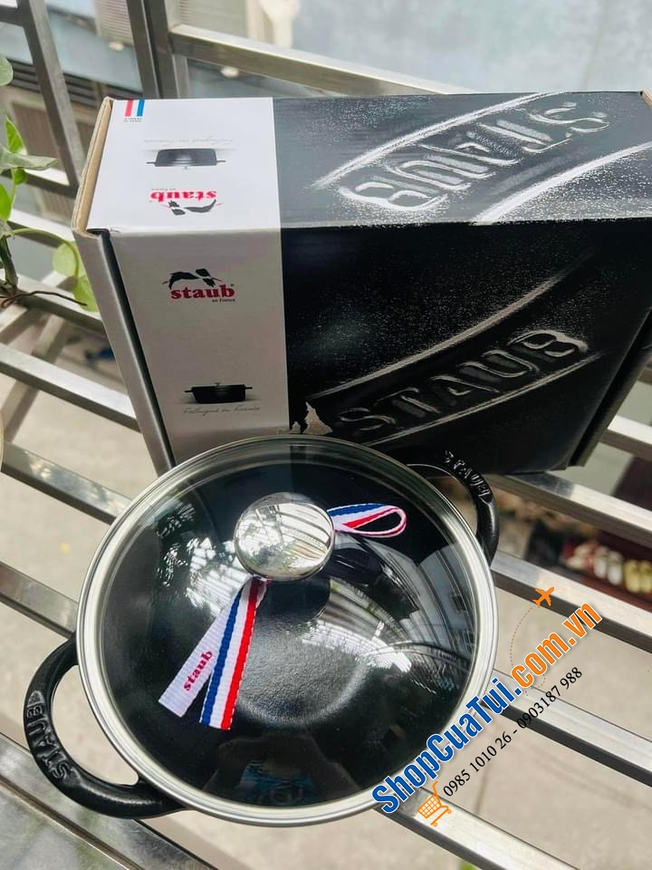 CHẢO XÀO MINI GANG STAUB BABY WOK 16 cm - MÀU NÂU CÀ PHÊ SỮA SESAM SIÊU LẠ ĐẸP