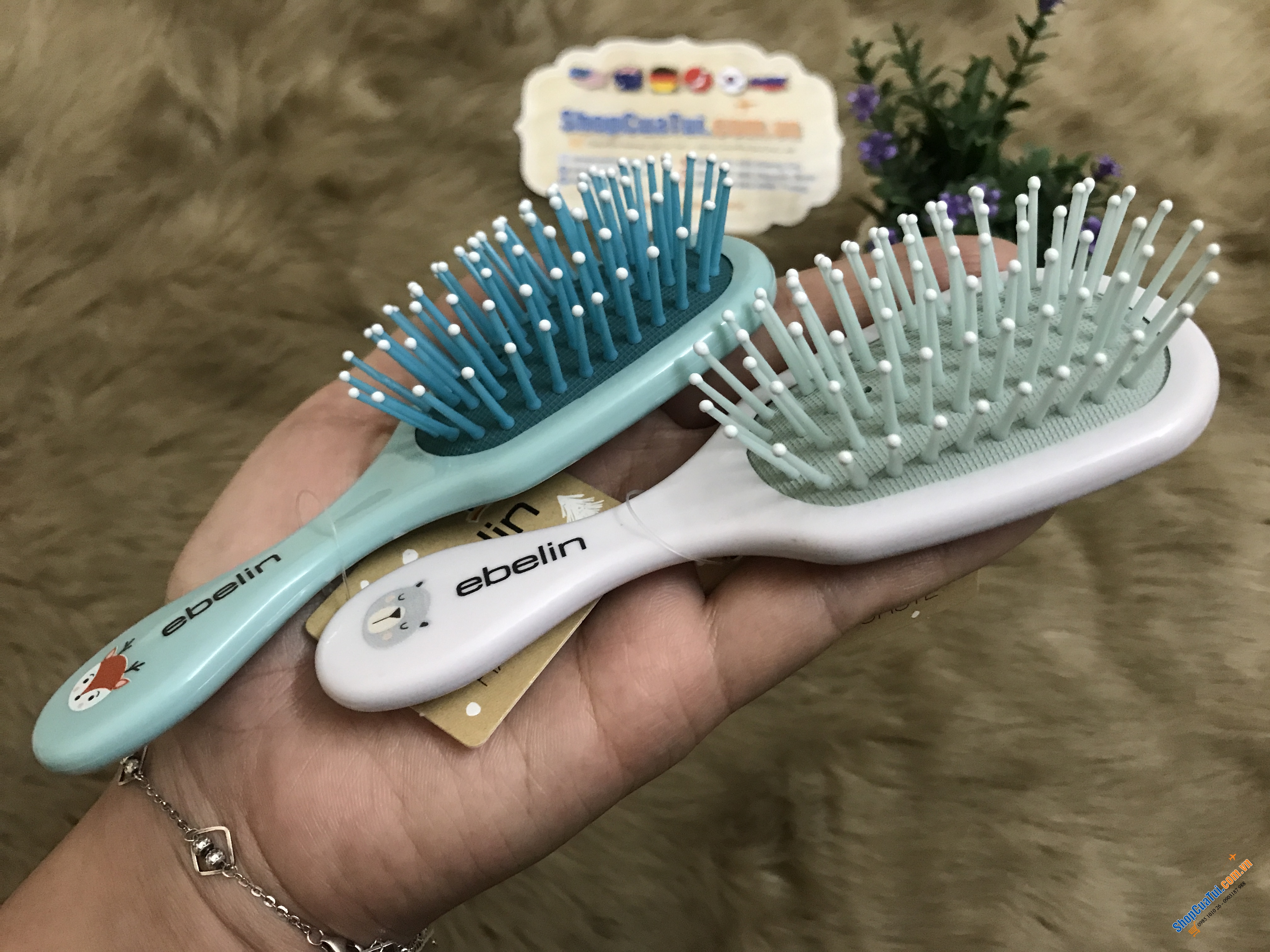 Lược bé gái gỡ rối Ebelin phiên bản hình sinh động