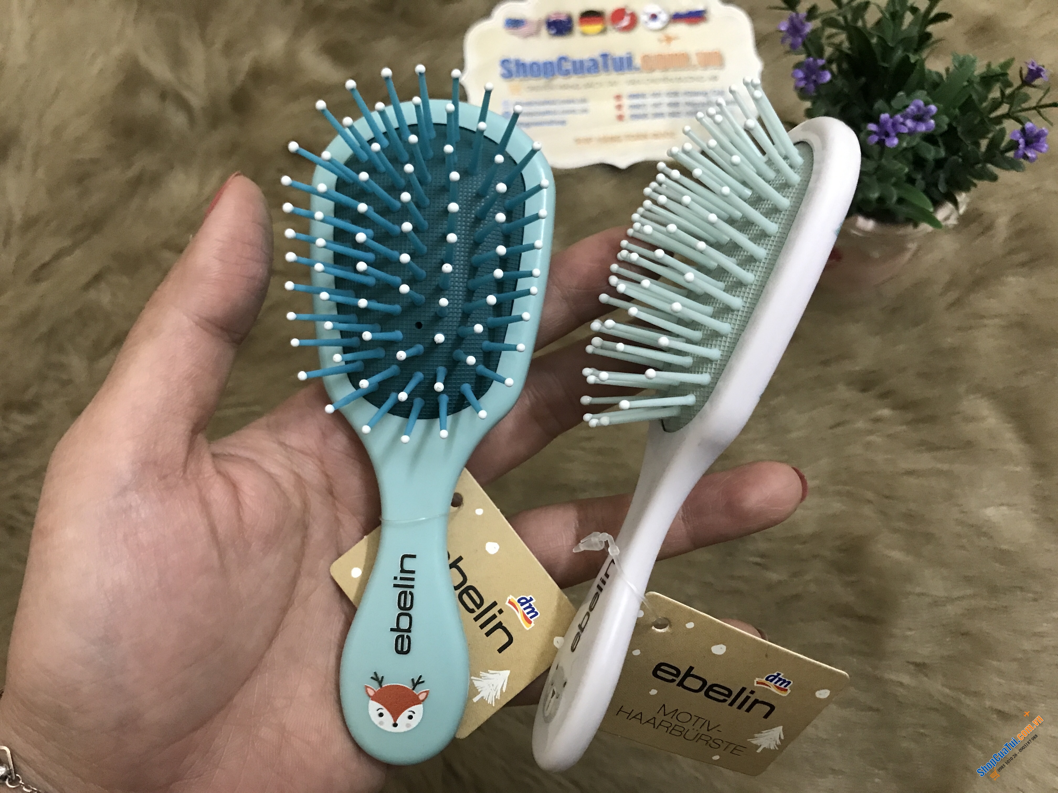 Lược bé gái gỡ rối Ebelin phiên bản hình sinh động
