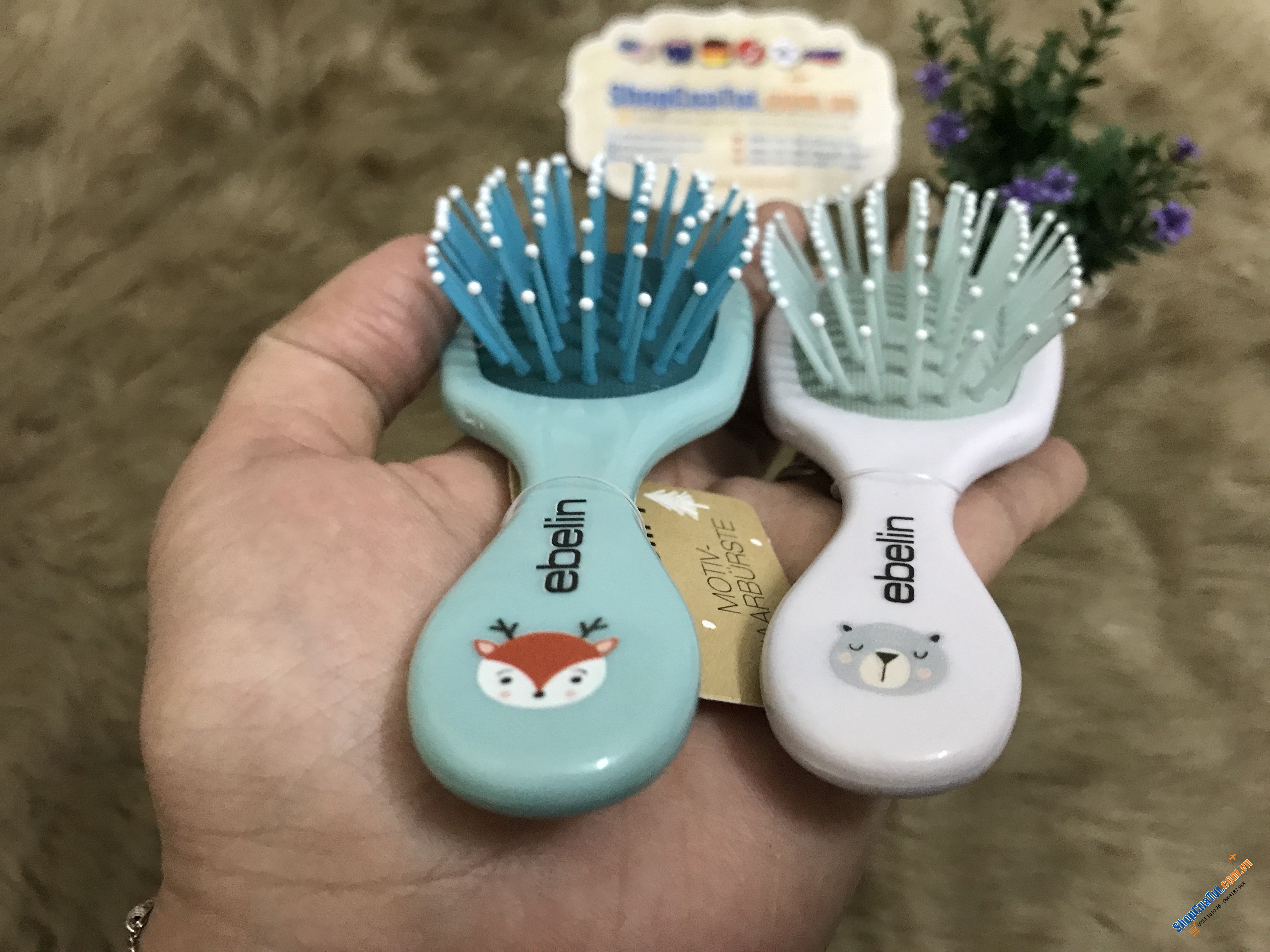 Lược bé gái gỡ rối Ebelin phiên bản hình sinh động