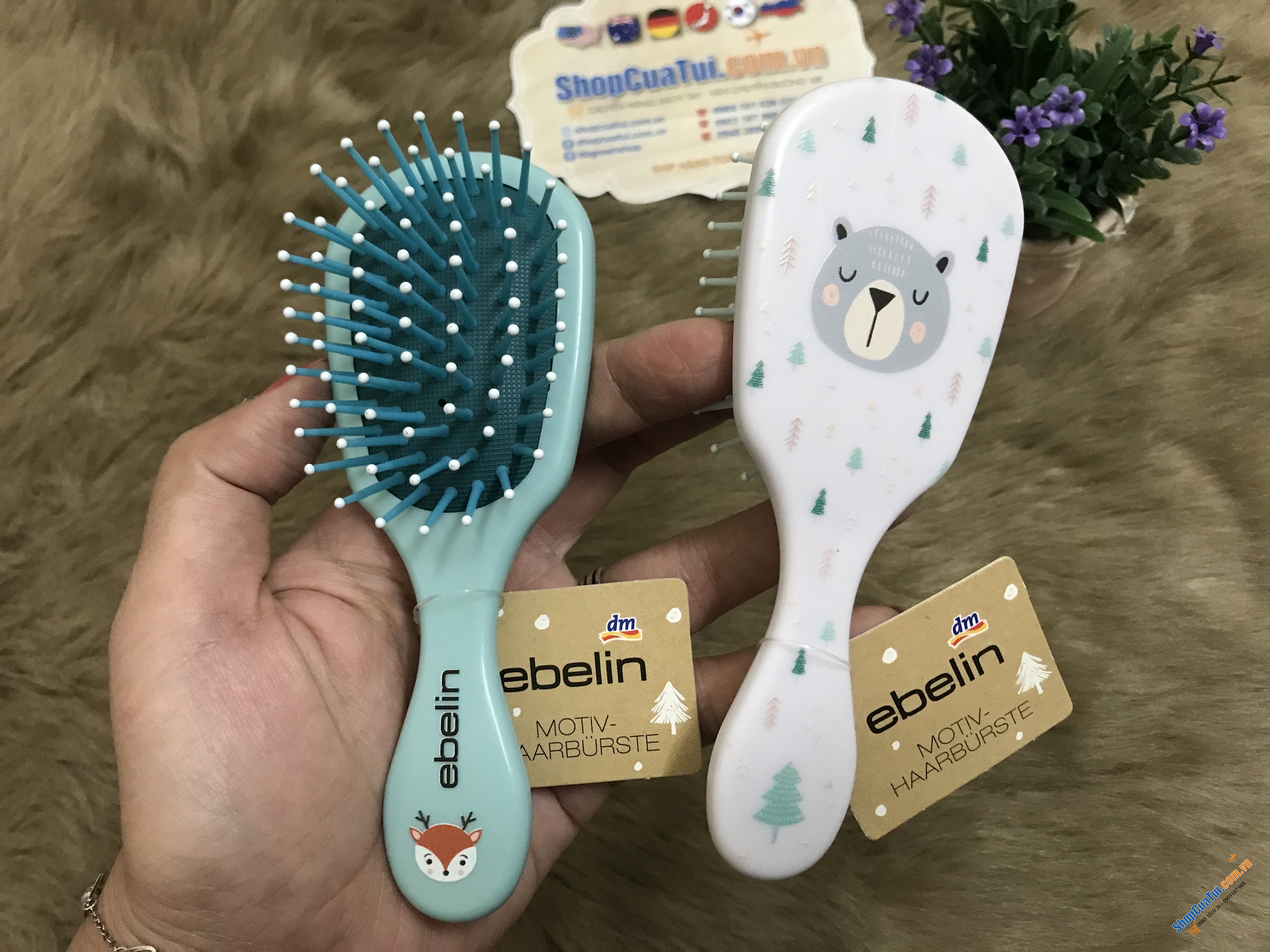 Lược bé gái gỡ rối Ebelin phiên bản hình sinh động