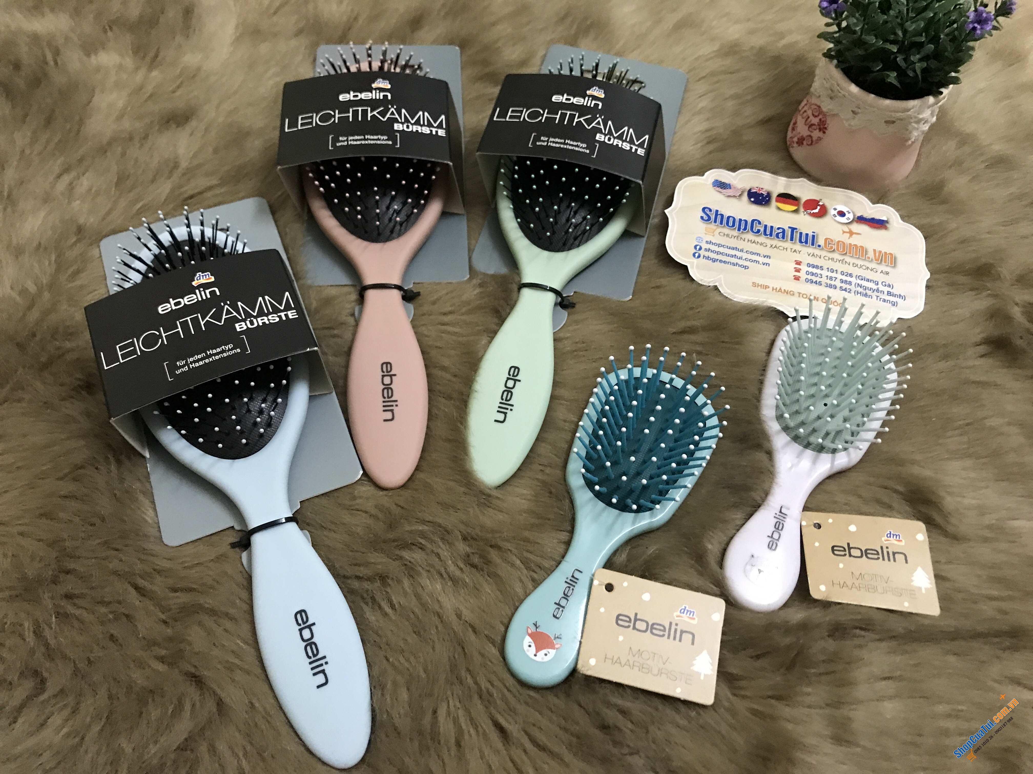 Lược bé gái gỡ rối Ebelin phiên bản hình sinh động