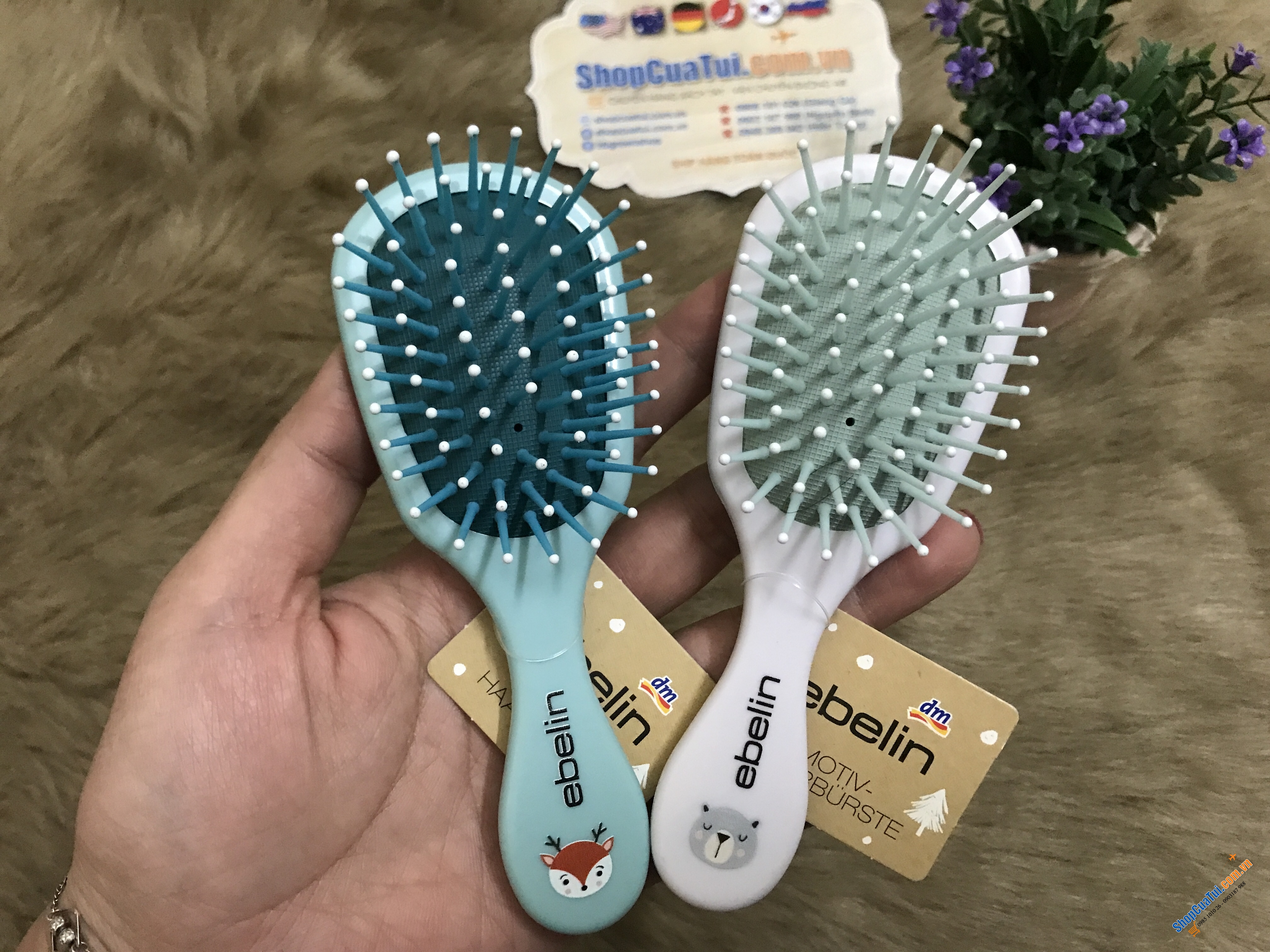 Lược bé gái gỡ rối Ebelin phiên bản hình sinh động