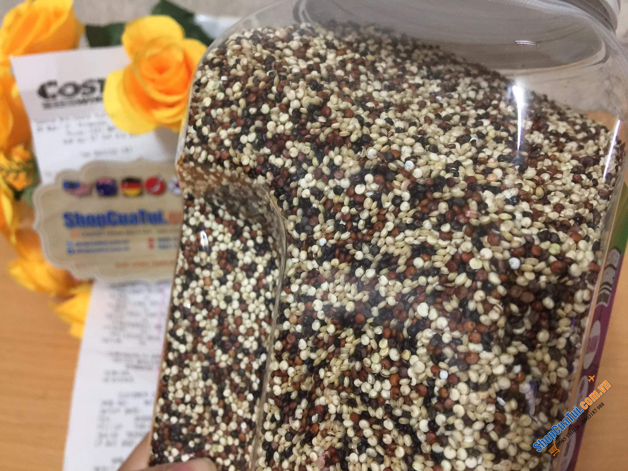 Hạt Diêm Mạch Hỗn Hợp Ba Màu Absolute Organic Tri-colour Quinoa 1,5 kg