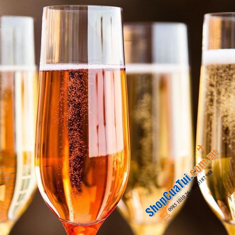 Bộ 6 ly uống sâm panh pha lê “dòng Titanium” Bohemia Strix cho những bữa tiệc chào đón năm mới, tiệc liên hoan chúc mừng khởi đầu hoàn hảo 200ml