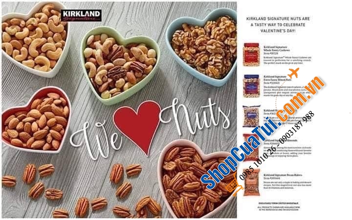 Hạt hỗn hợp Kirkland Signature Extra Fancy Mixed Nuts có muối 1.13kg