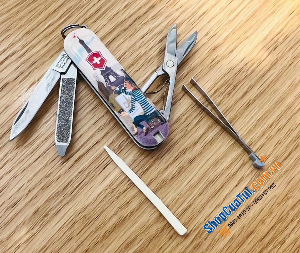 Bấm móng tay - Dụng Cụ Đa Năng Bỏ Túi 5 công năng Victorinox Paris Lover.