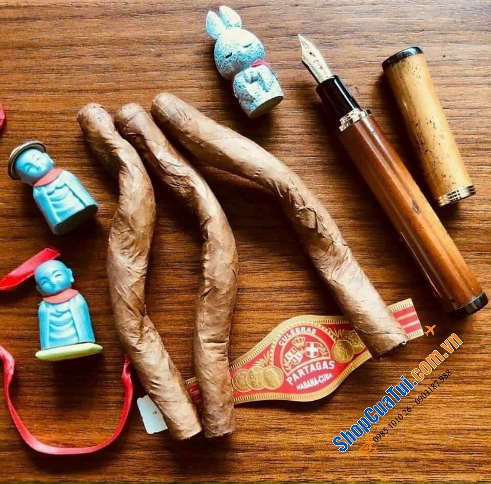 Xì gà Cigar PARTAGAS LA CASA DEL HABANO ZIGARREN CULEBRAS TEM ĐỎ - Gộp gỗ 9 điếu