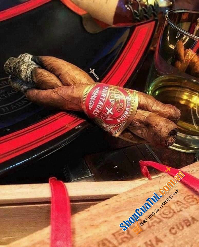 Xì gà Cigar PARTAGAS LA CASA DEL HABANO ZIGARREN CULEBRAS TEM ĐỎ - Gộp gỗ 9 điếu