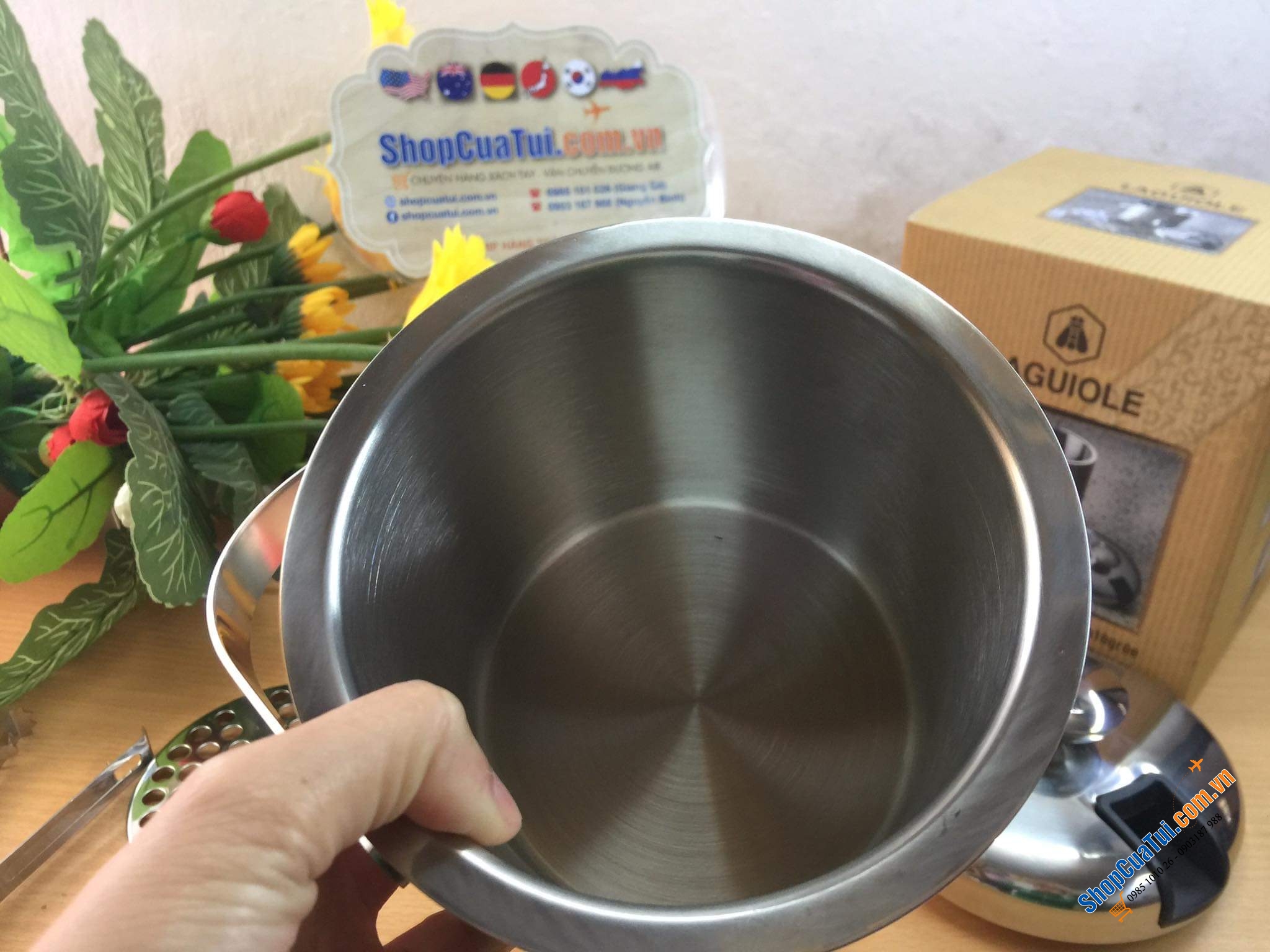 Xô đá - Xô đựng đá Laguiole - thương hiệu nổi tiếng của Pháp về phụ kiện nhà bếp, rượu