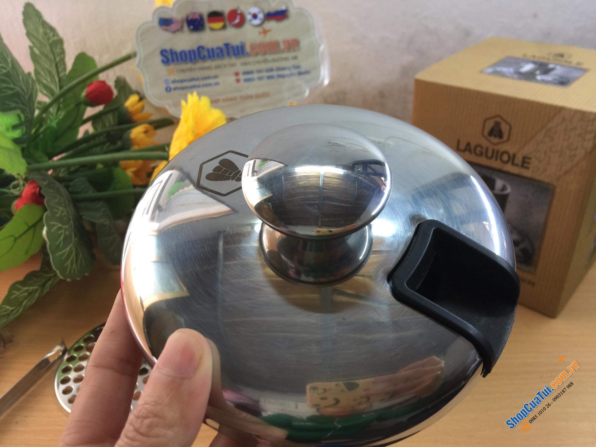 Xô đá - Xô đựng đá Laguiole - thương hiệu nổi tiếng của Pháp về phụ kiện nhà bếp, rượu