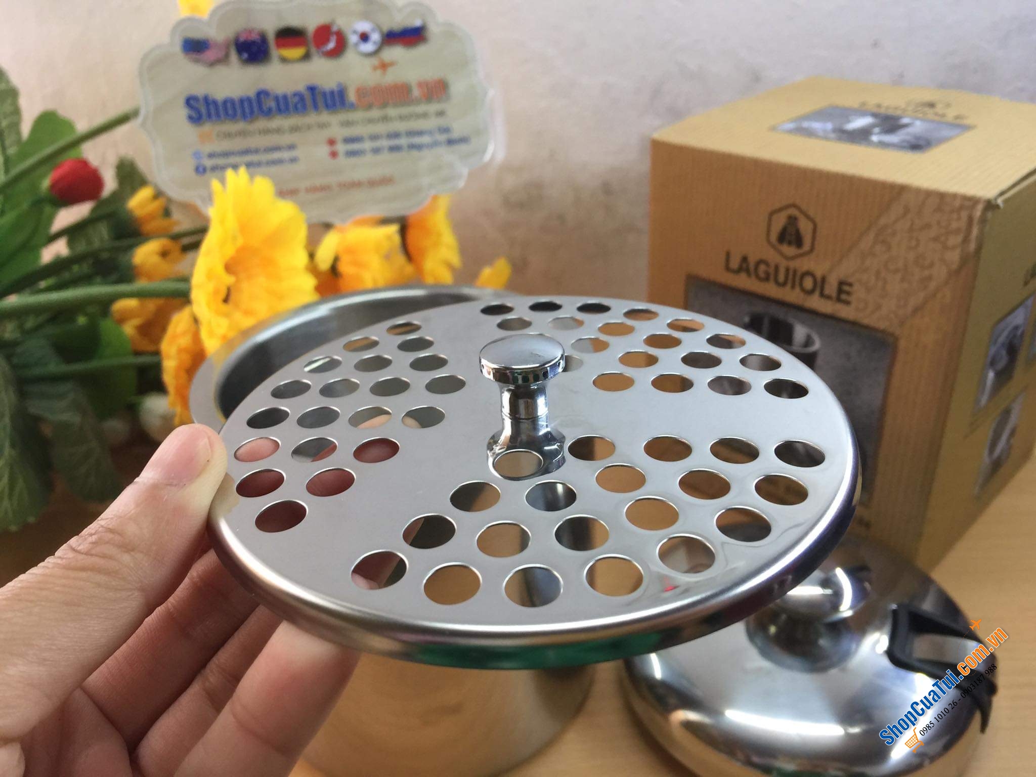 Xô đá - Xô đựng đá Laguiole - thương hiệu nổi tiếng của Pháp về phụ kiện nhà bếp, rượu