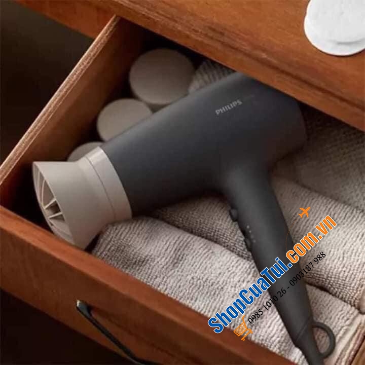 Máy sấy tóc Philips BHD351/10 màu xám 2100w với 6 chế độ sấy