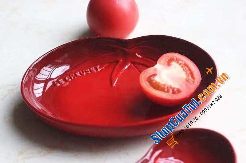 Đĩa bắp cải, đĩa cà chua size to, size nhỏ của Le Creuset