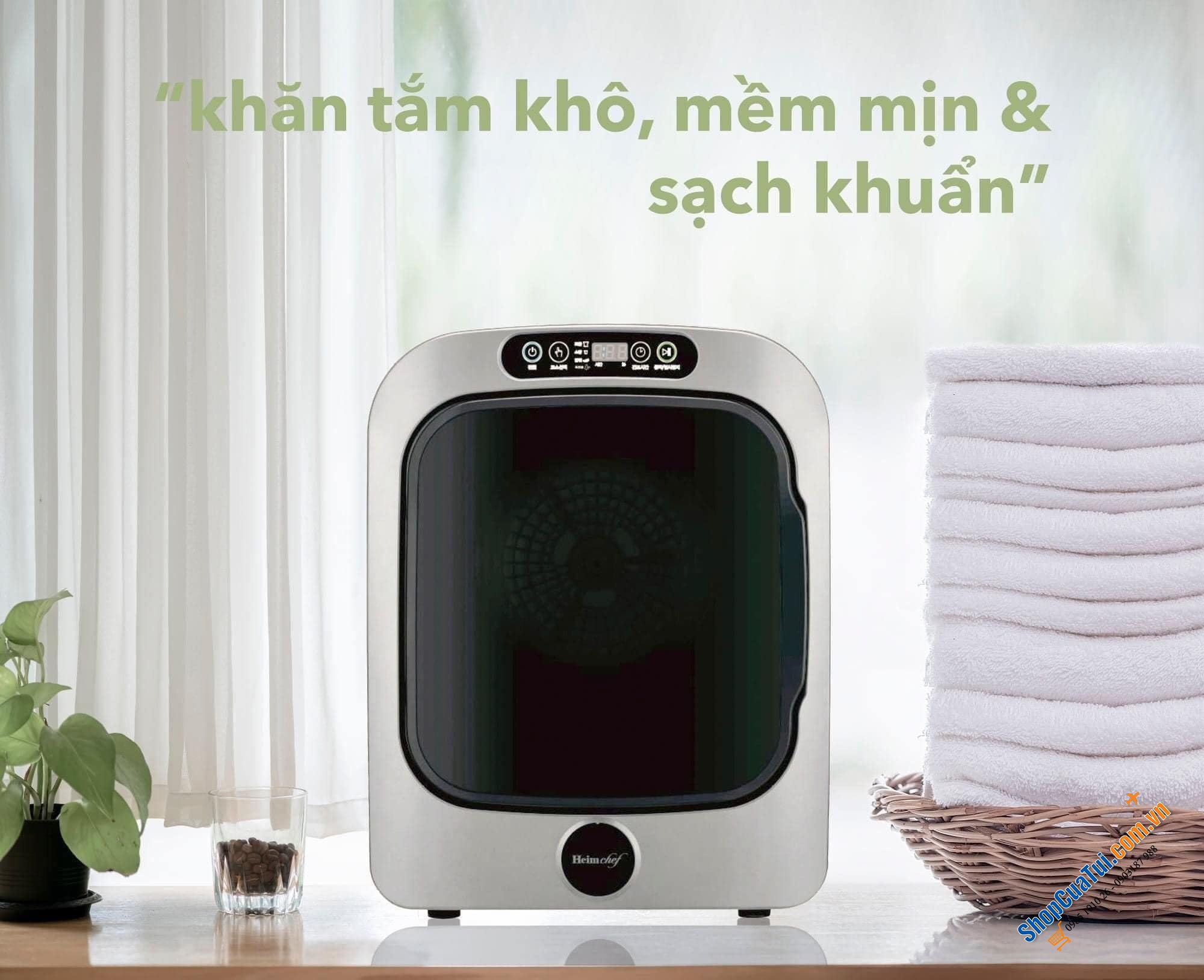 MÁY SẤY QUẦN ÁO MINI HEIM CHEF HCD-301UPR