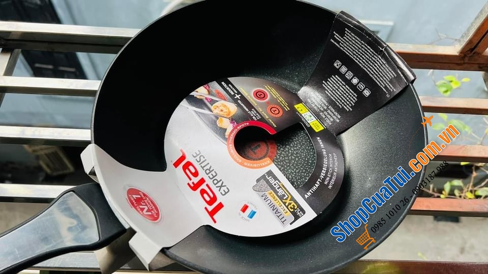 CHẢO Tefal MADE IN FRANCE SÂU LÒNG EXPERTISE 28 CM - ĐÁY TITAN BỀN GẤP 3 LẦN SO VỚI LOẠI THƯỜNG.